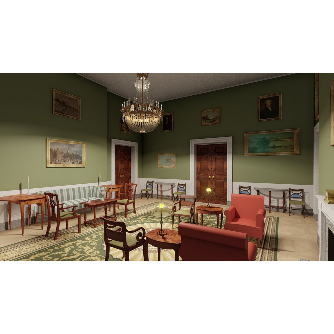 The White House 3D Model – Detailed Architectural Asset, Lumion Ready - View 38