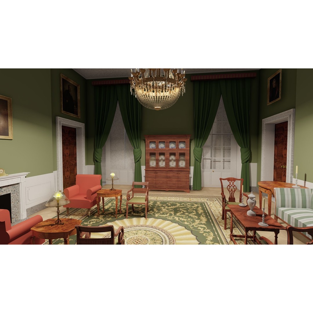 The White House 3D Model – Detailed Architectural Asset, Lumion Ready - View 39