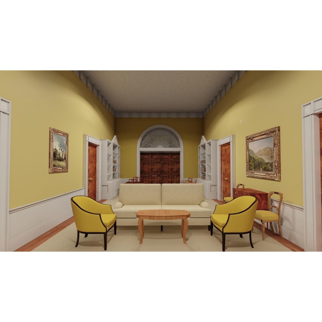 The White House 3D Model – Detailed Architectural Asset, Lumion Ready - View 40