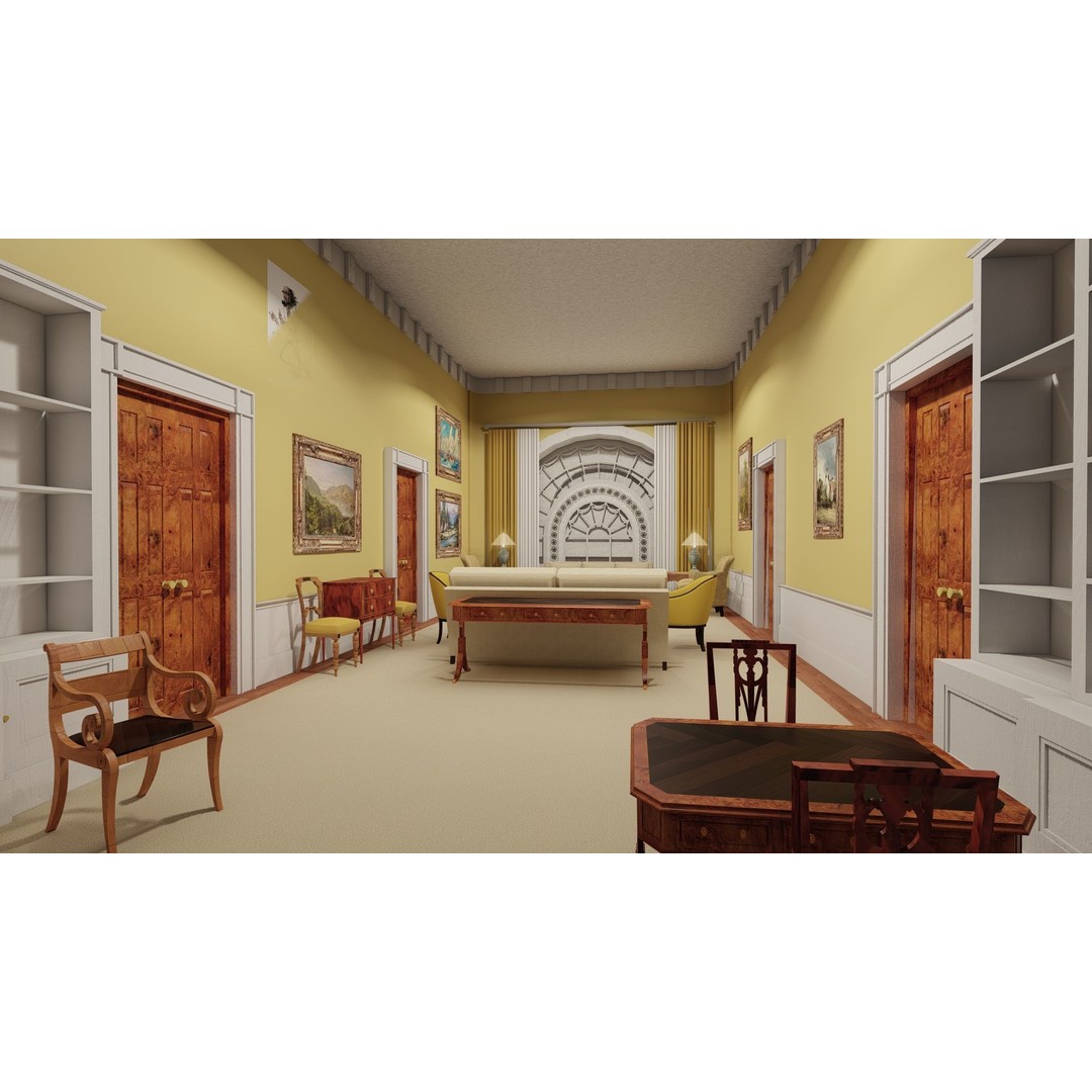 The White House 3D Model – Detailed Architectural Asset, Lumion Ready - View 41