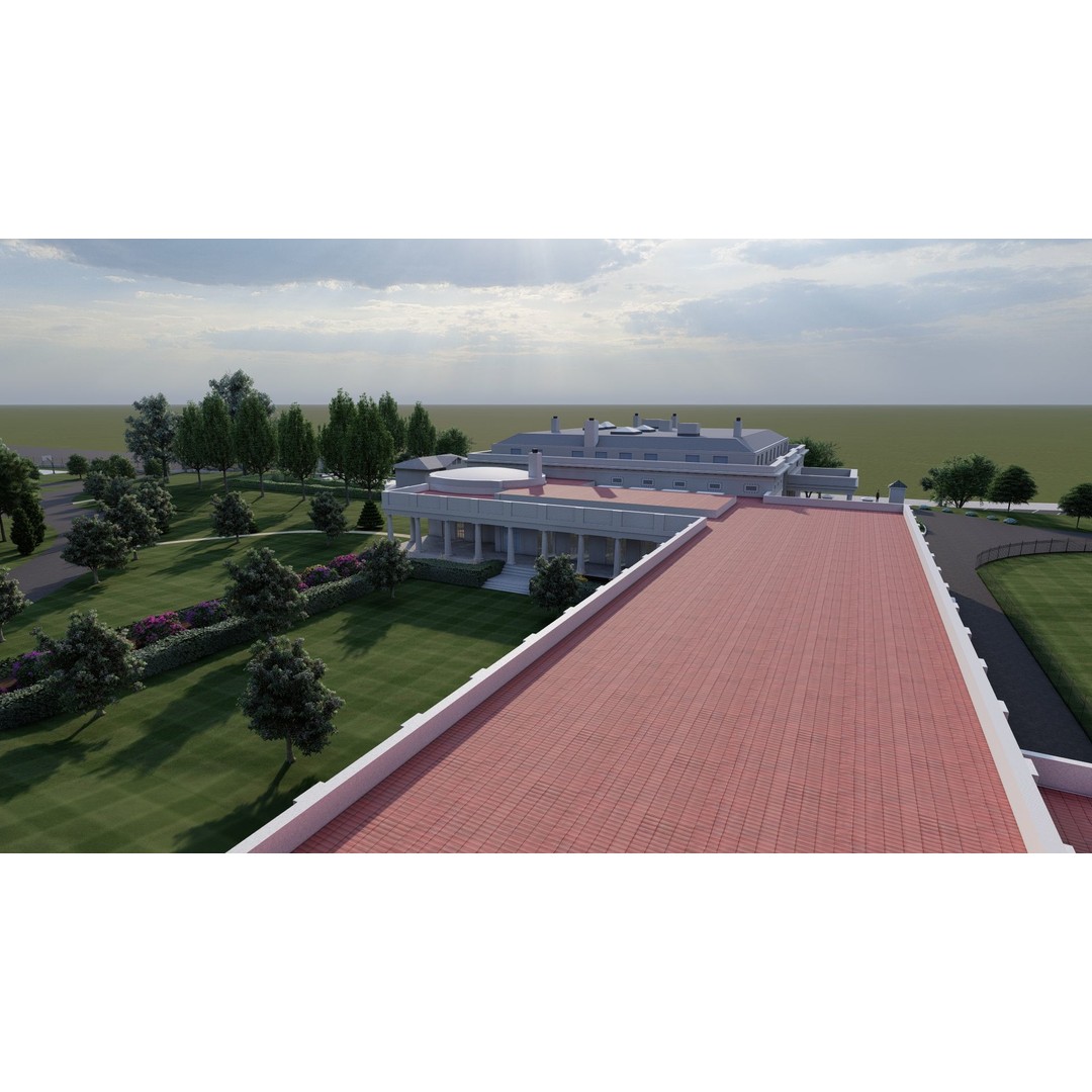 The White House 3D Model – Detailed Architectural Asset, Lumion Ready - View 42