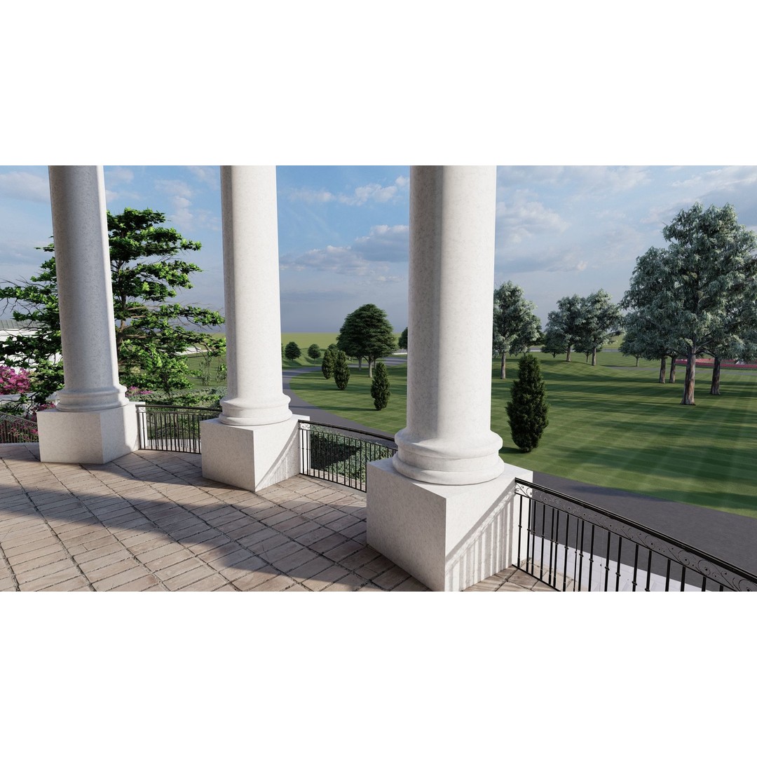 The White House 3D Model – Detailed Architectural Asset, Lumion Ready - View 43