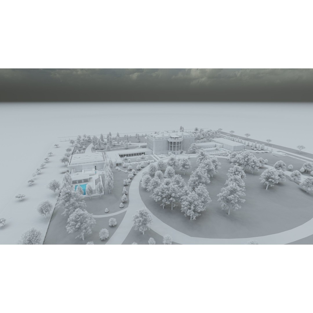 The White House 3D Model – Detailed Architectural Asset, Lumion Ready - View 51