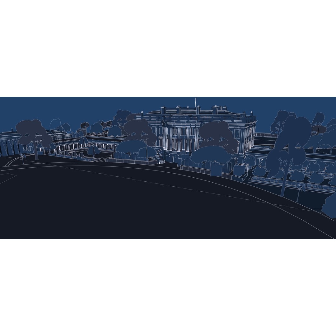 The White House 3D Model – Detailed Architectural Asset, Lumion Ready - View 53