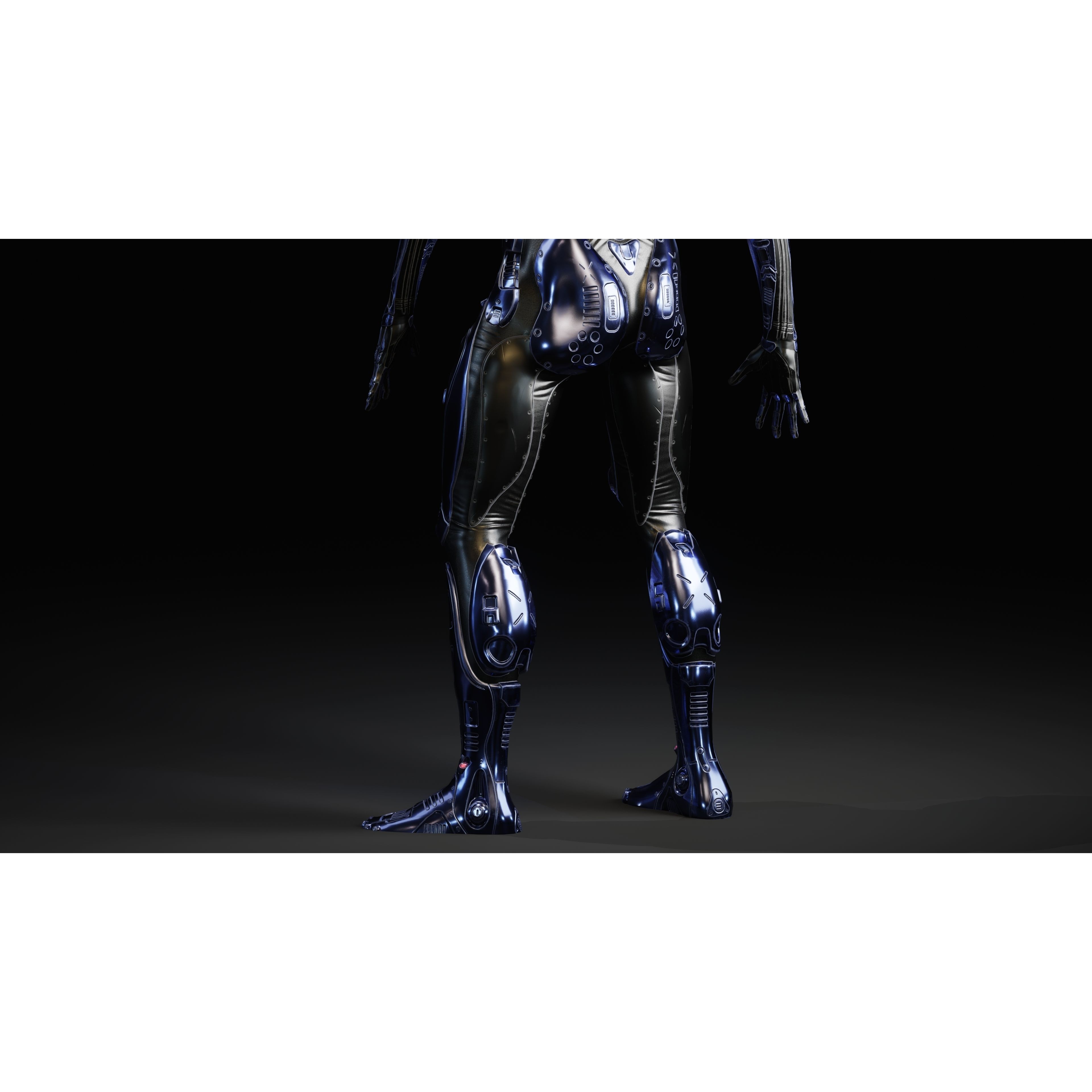 Sci-Fi Robot-M5 - Low-Poly Game-Ready 3D Model - View 12