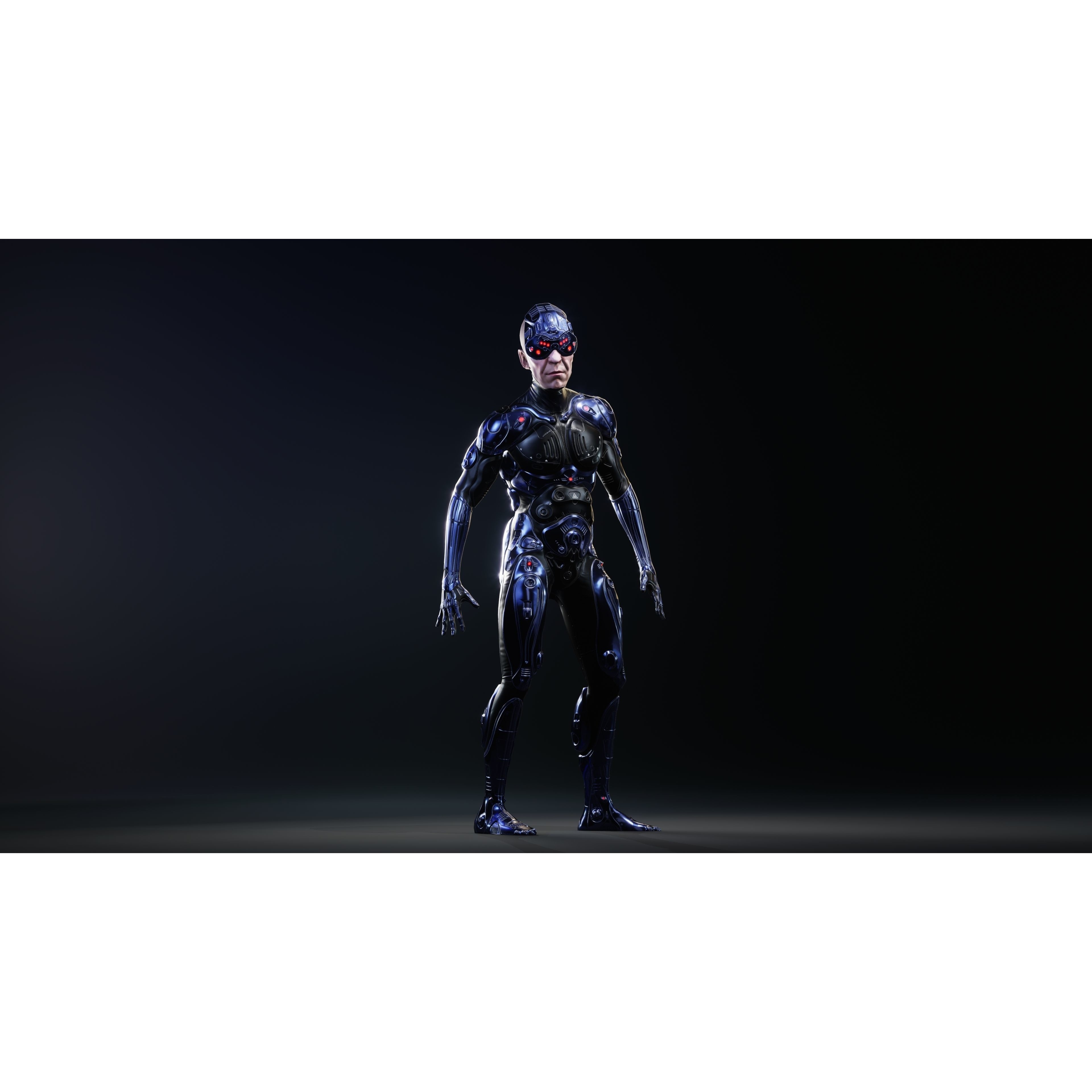 Sci-Fi Robot-M5 - Low-Poly Game-Ready 3D Model - View 13