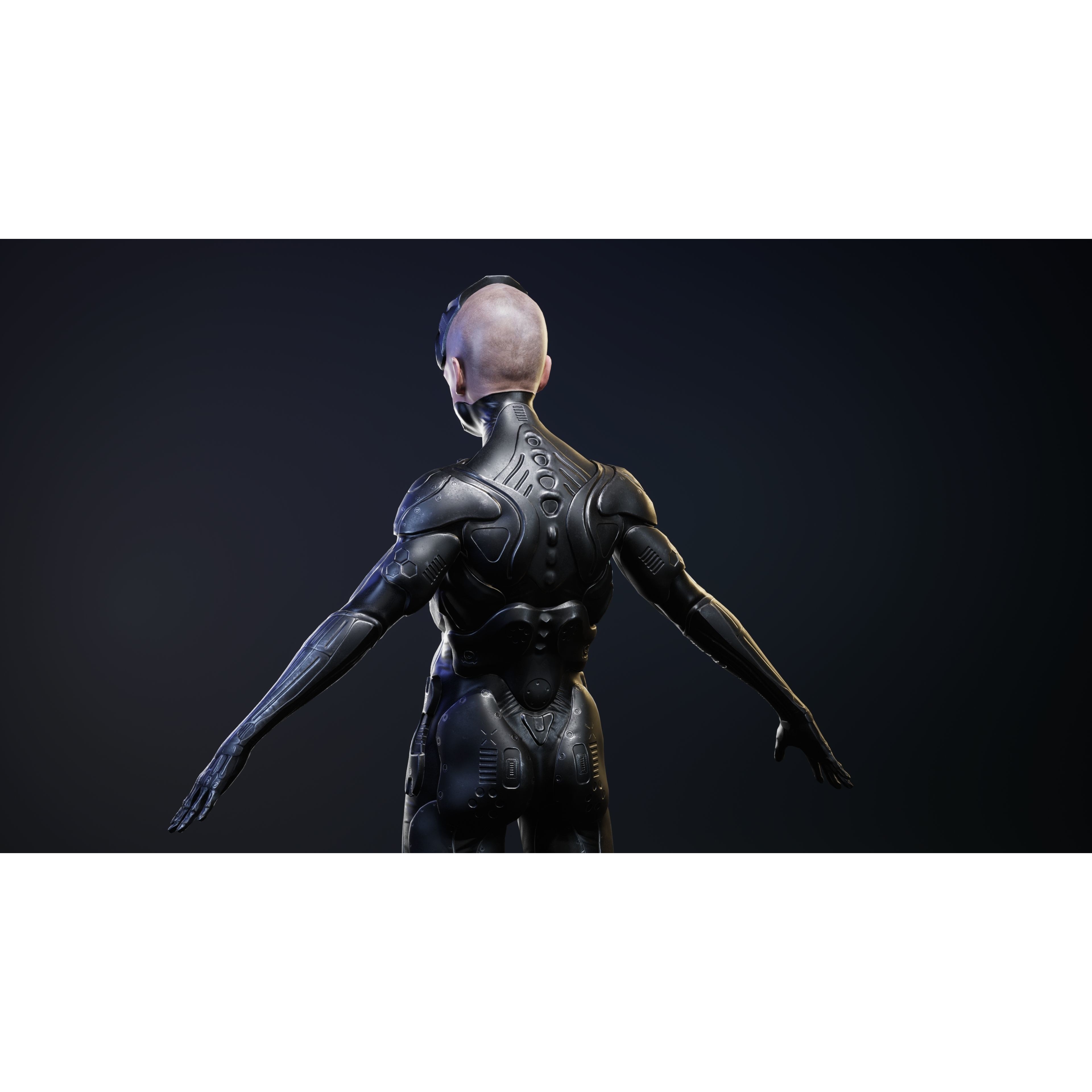 Sci-Fi Robot-M5 - Low-Poly Game-Ready 3D Model - View 15