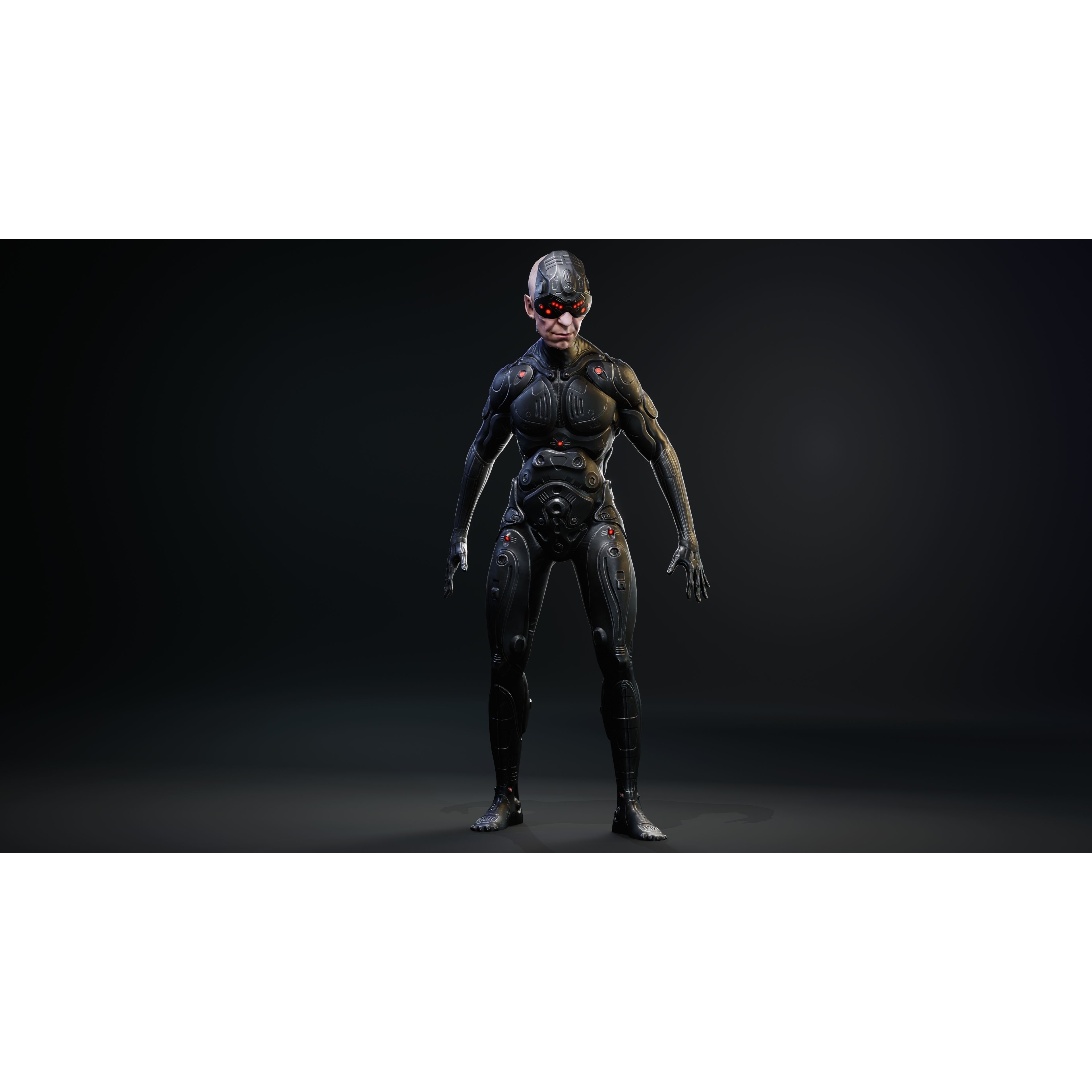 Sci-Fi Robot-M5 - Low-Poly Game-Ready 3D Model - View 18