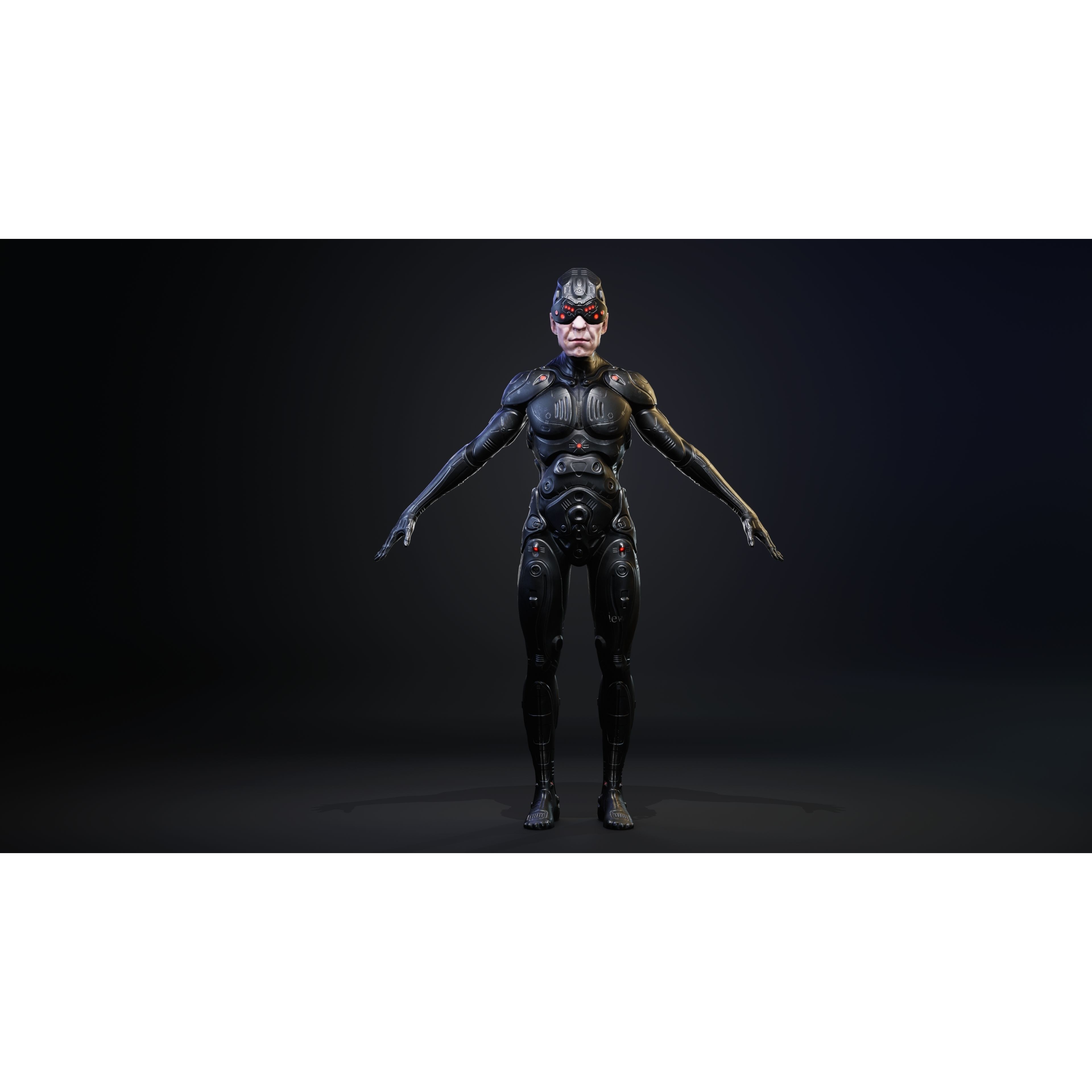 Sci-Fi Robot-M5 - Low-Poly Game-Ready 3D Model - View 19