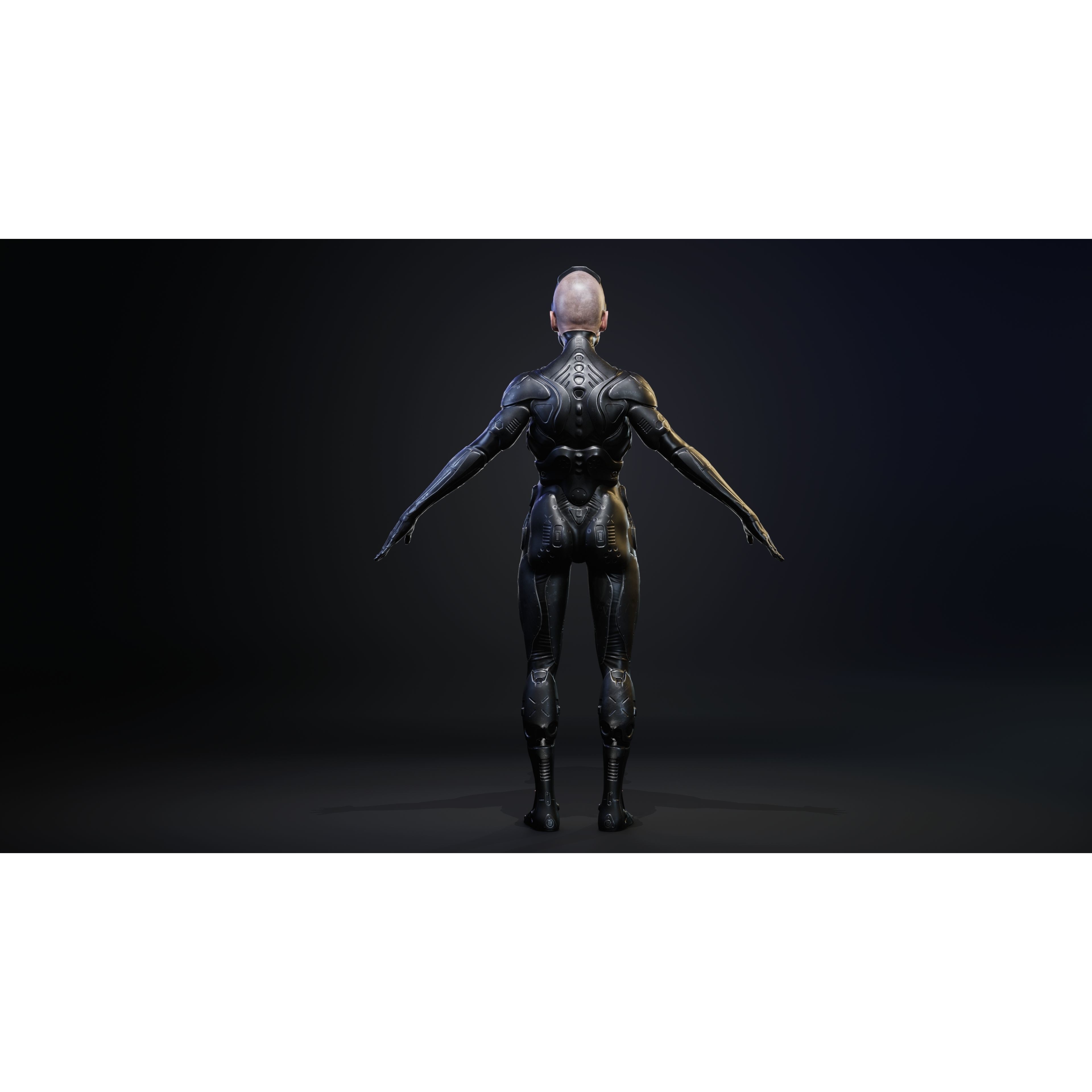 Sci-Fi Robot-M5 - Low-Poly Game-Ready 3D Model - View 20
