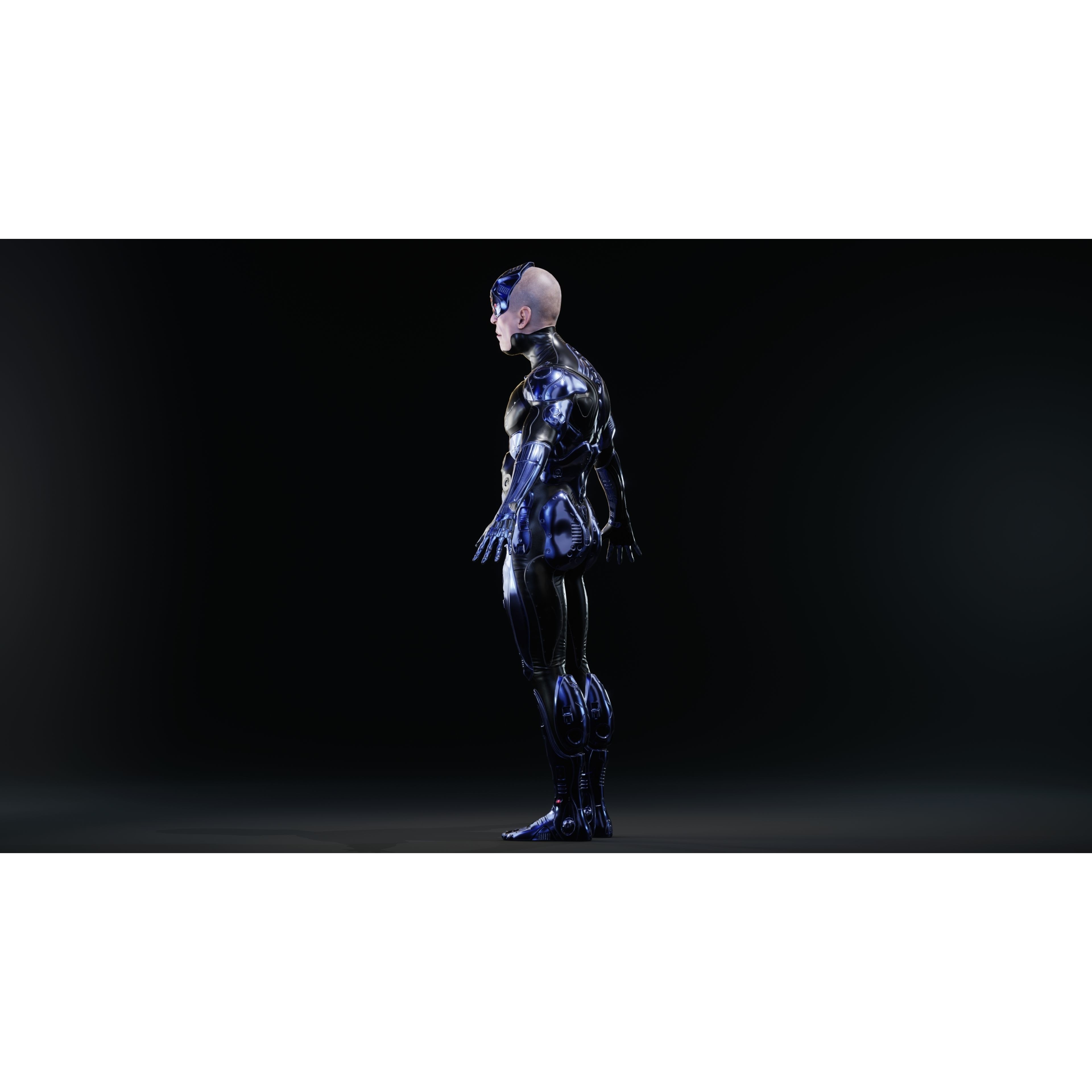 Sci-Fi Robot-M5 - Low-Poly Game-Ready 3D Model - View 22
