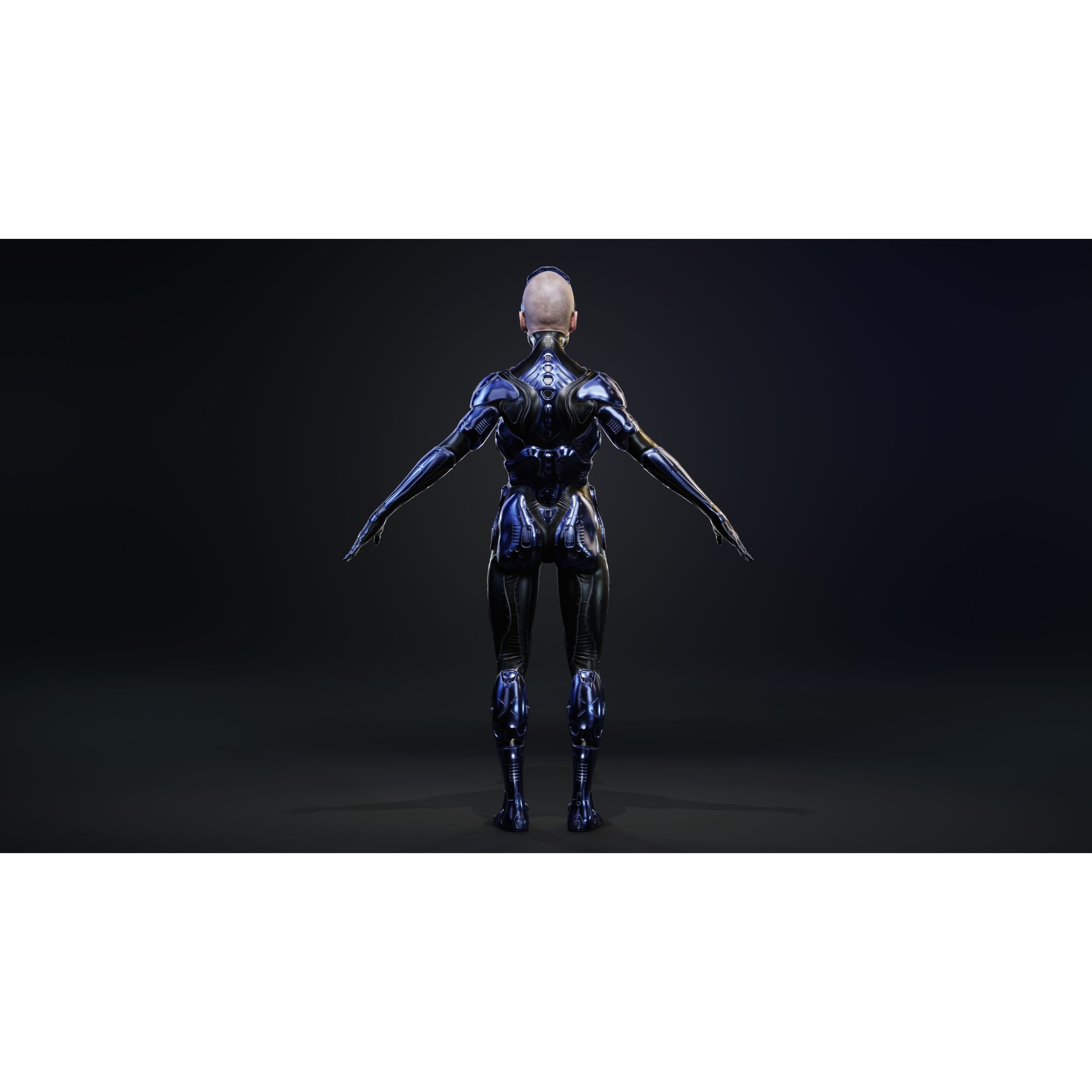 Sci-Fi Robot-M5 - Low-Poly Game-Ready 3D Model - View 24