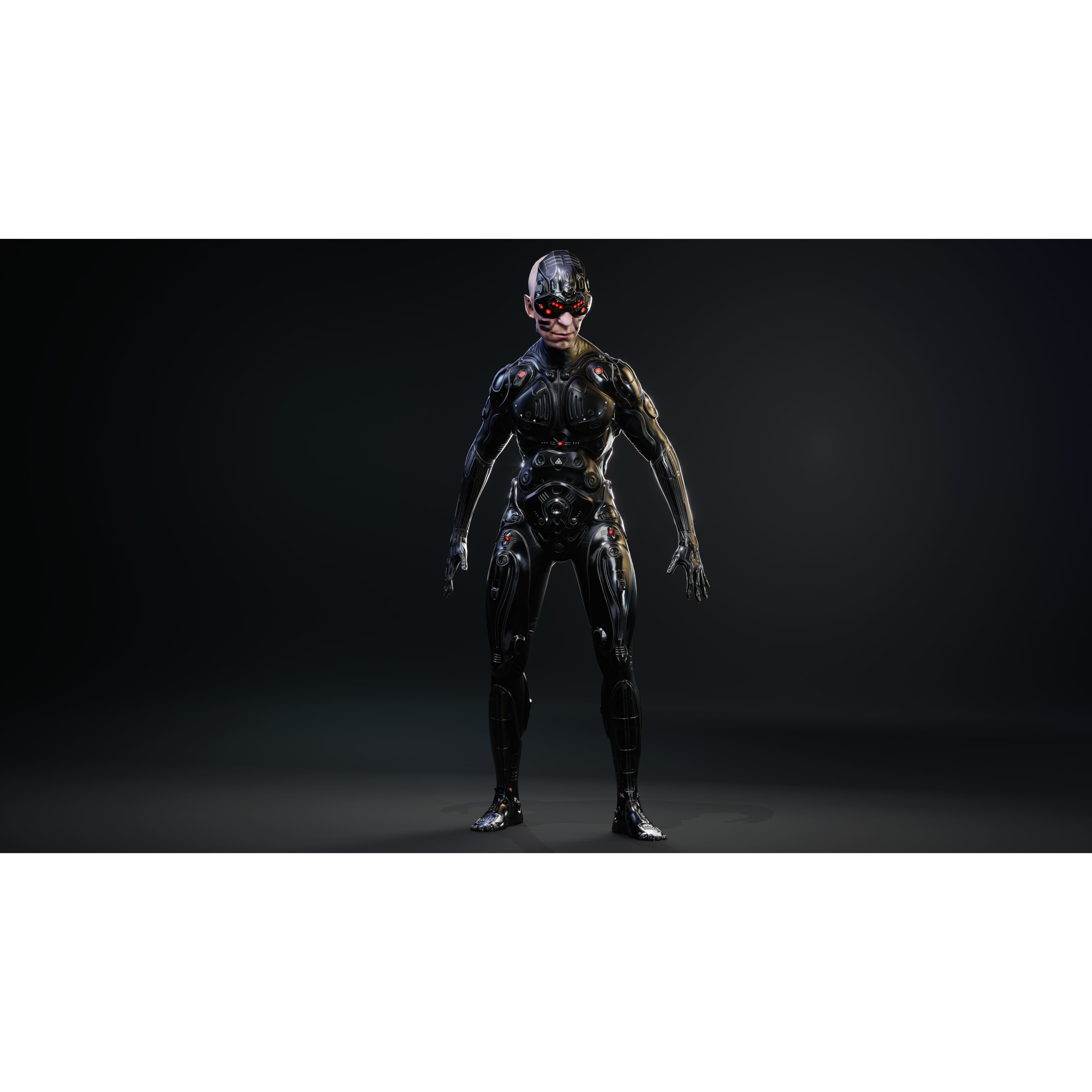 Sci-Fi Robot-M5 - Low-Poly Game-Ready 3D Model - View 25