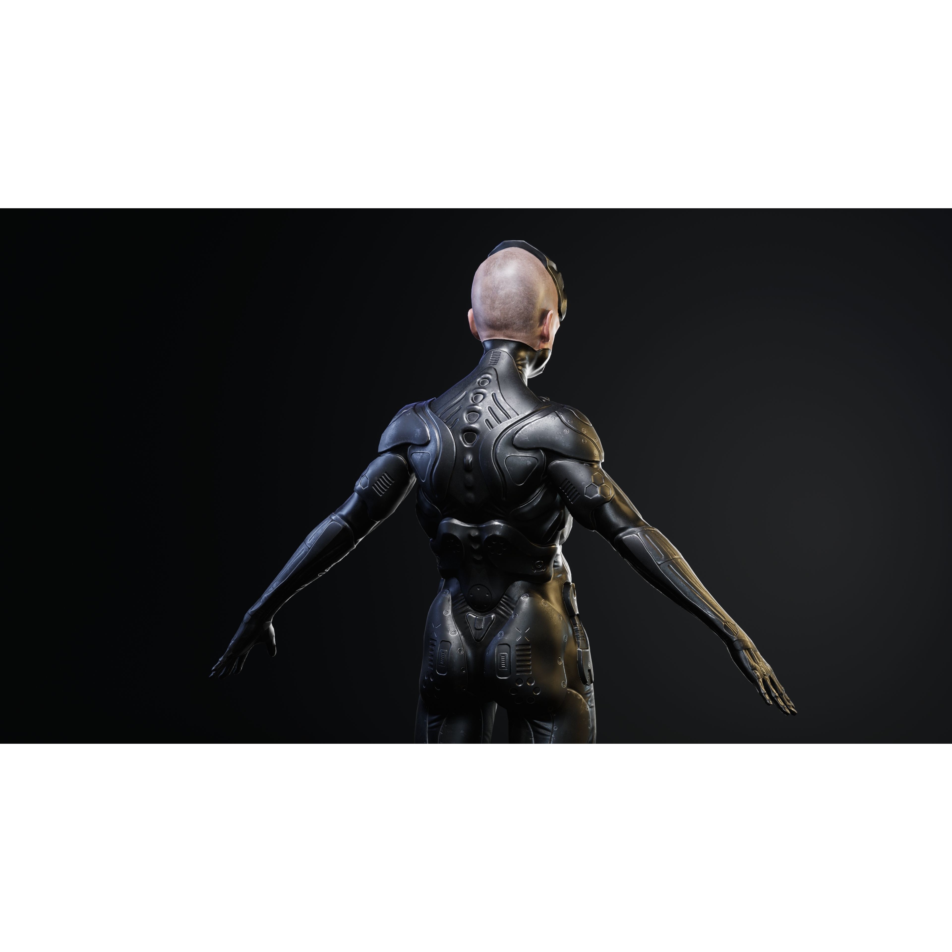 Sci-Fi Robot-M5 - Low-Poly Game-Ready 3D Model - View 26