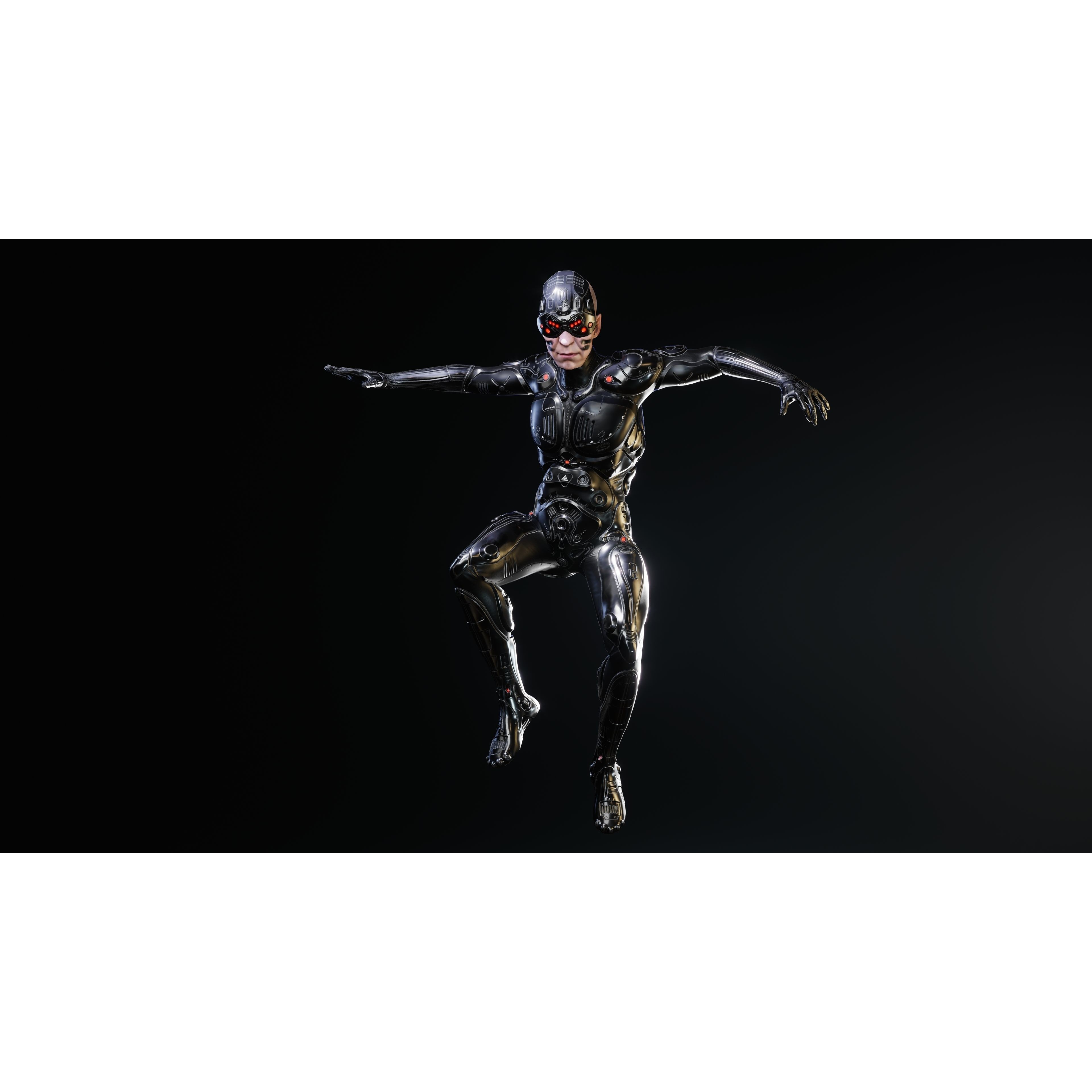 Sci-Fi Robot-M5 - Low-Poly Game-Ready 3D Model - View 30