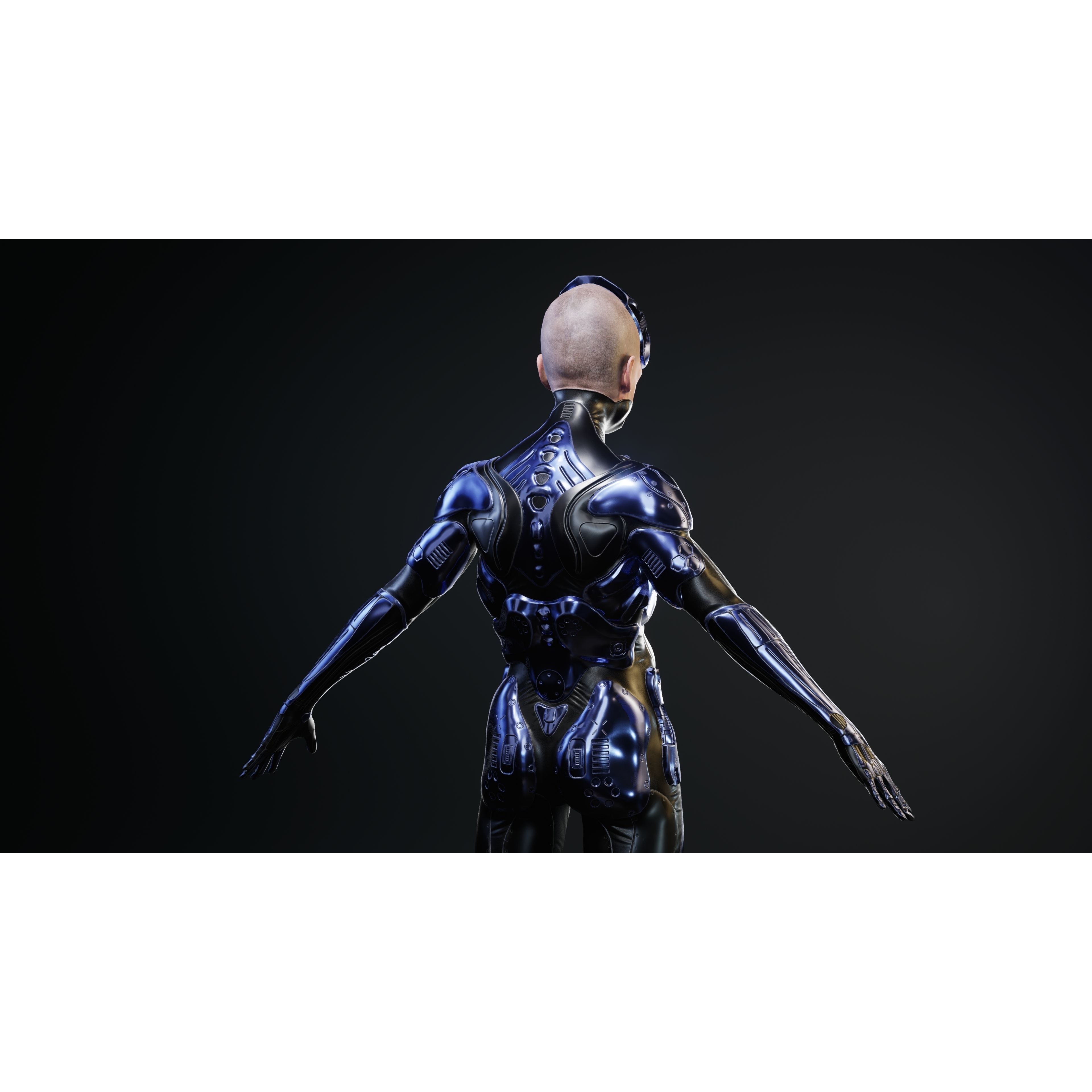 Sci-Fi Robot-M5 - Low-Poly Game-Ready 3D Model - View 35