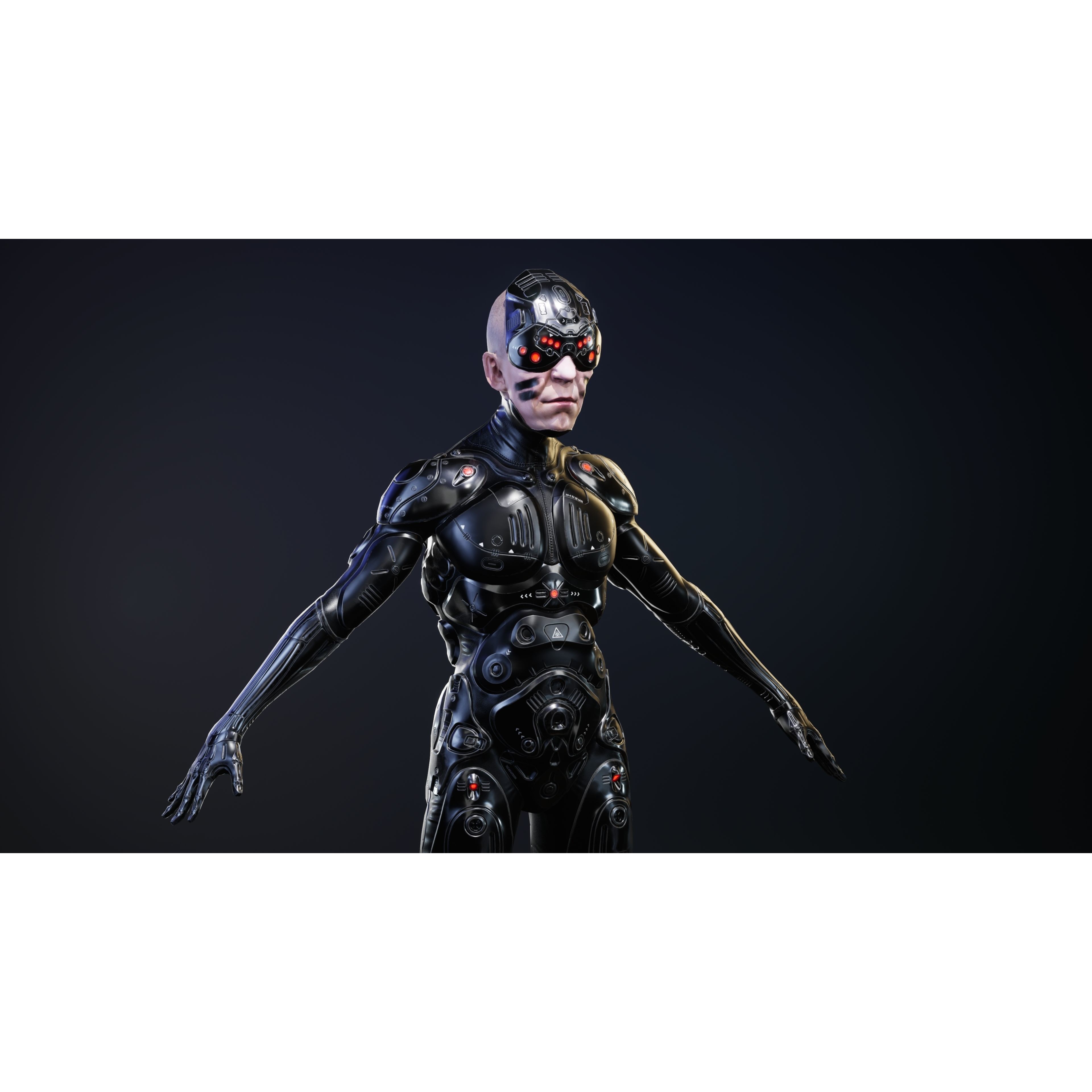 Sci-Fi Robot-M5 - Low-Poly Game-Ready 3D Model - View 36