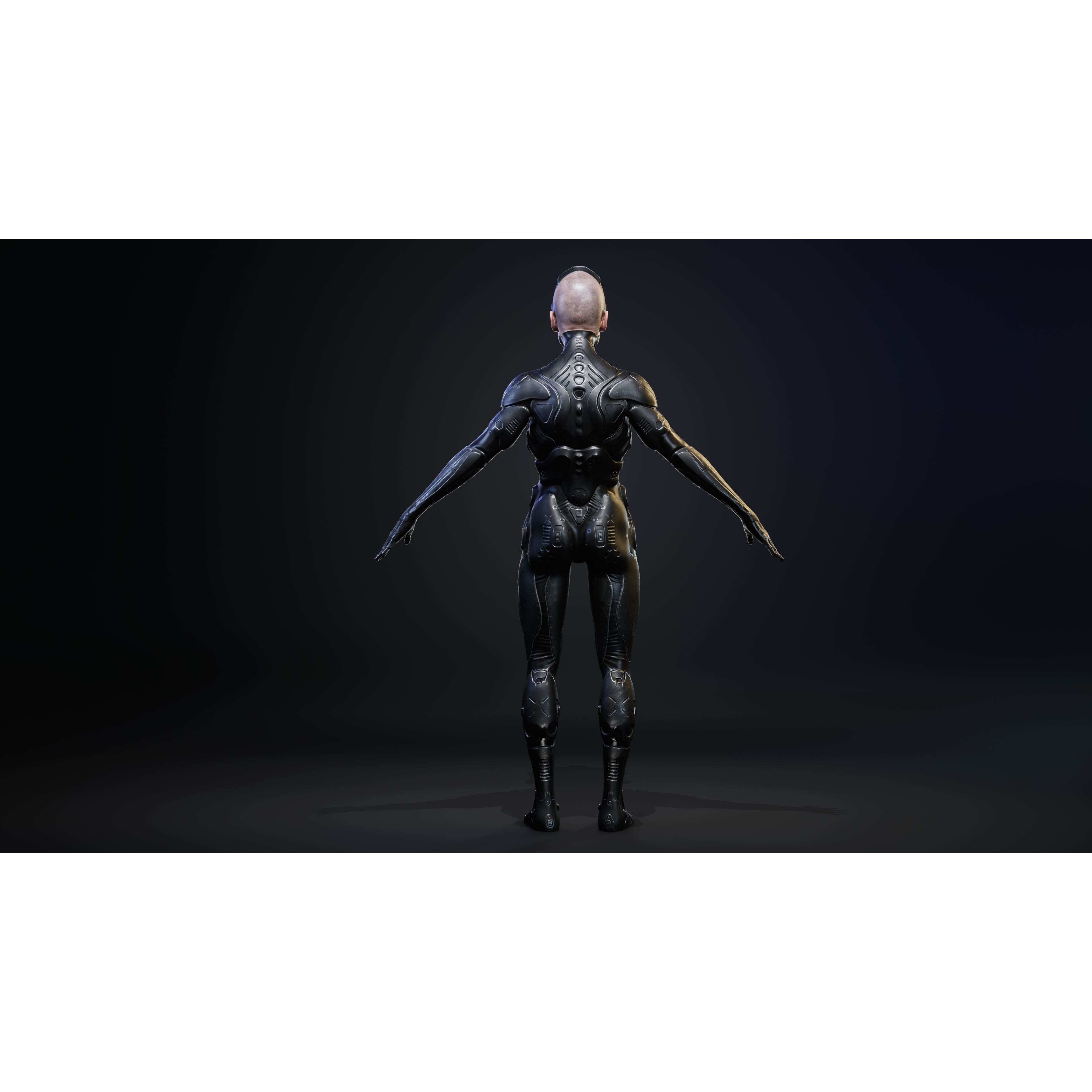 Sci-Fi Robot-M5 - Low-Poly Game-Ready 3D Model - View 38