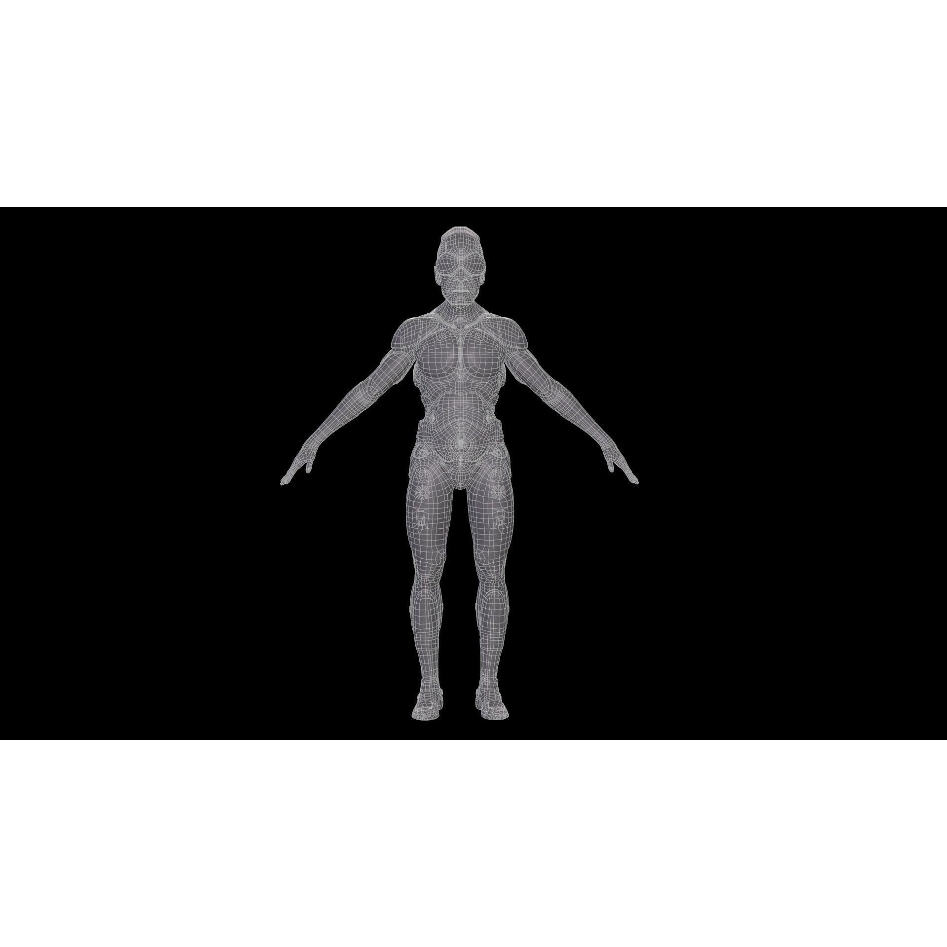 Sci-Fi Robot-M5 - Low-Poly Game-Ready 3D Model - View 42