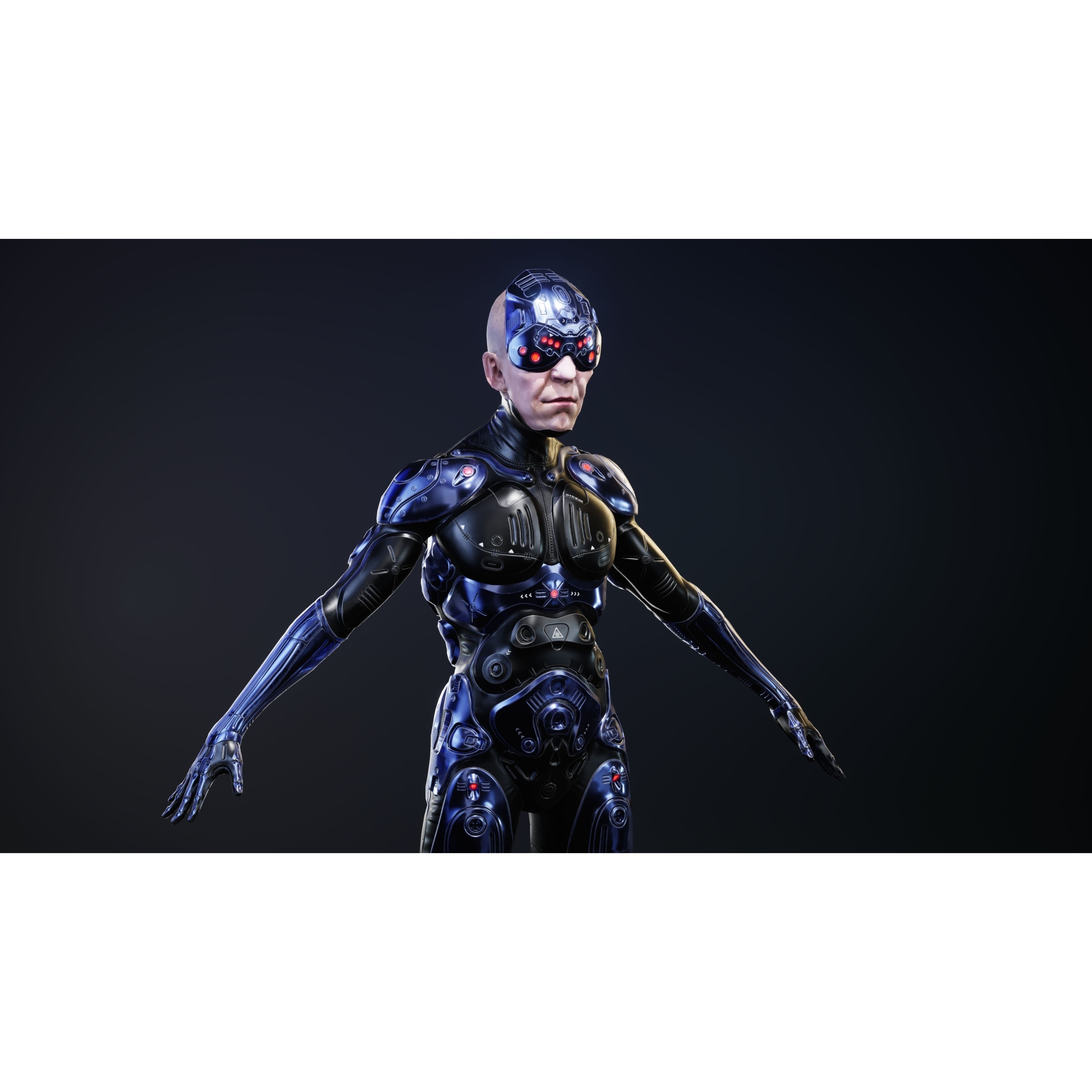 Sci-Fi Robot-M5 - Low-Poly Game-Ready 3D Model - View 6