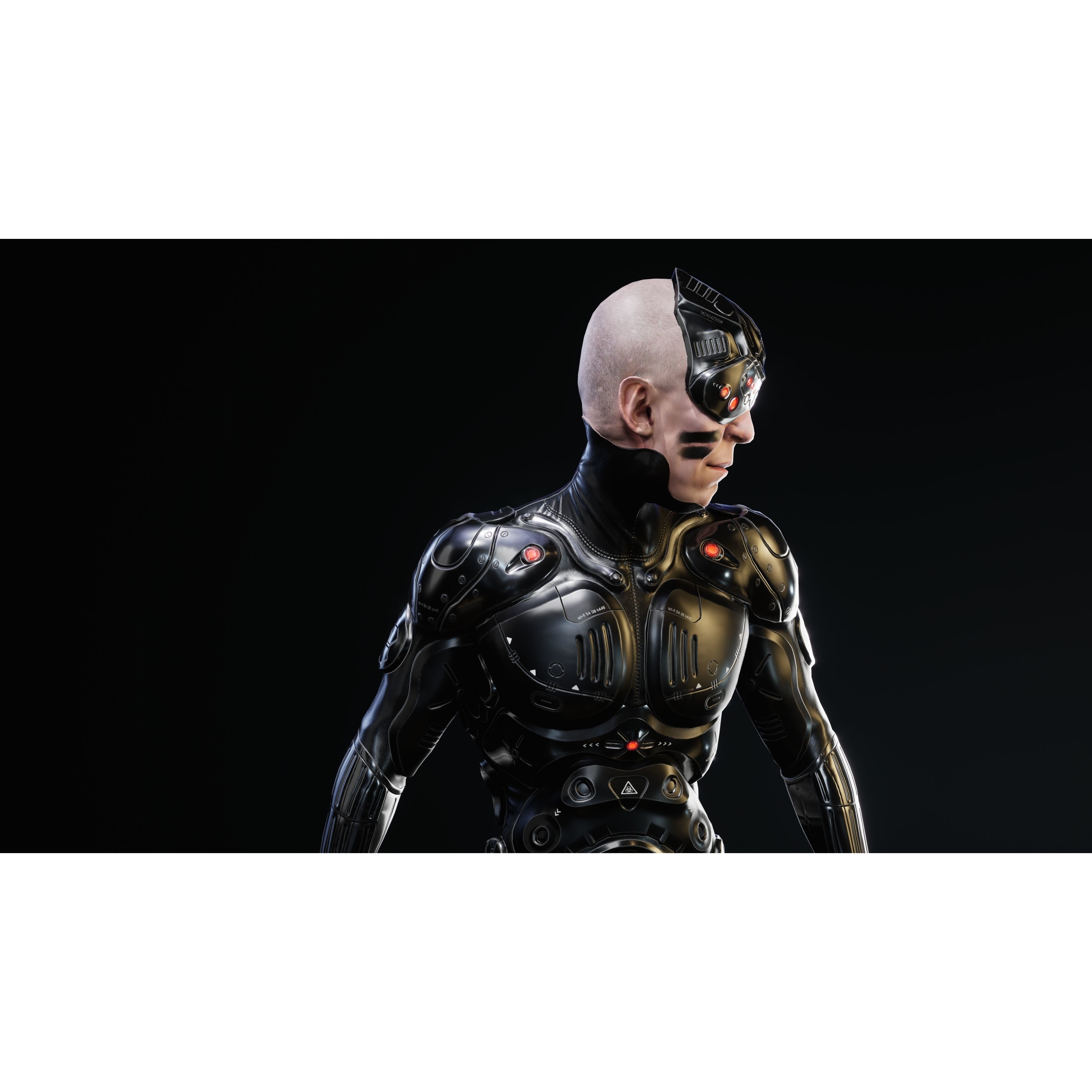 Sci-Fi Robot-M5 - Low-Poly Game-Ready 3D Model - View 7