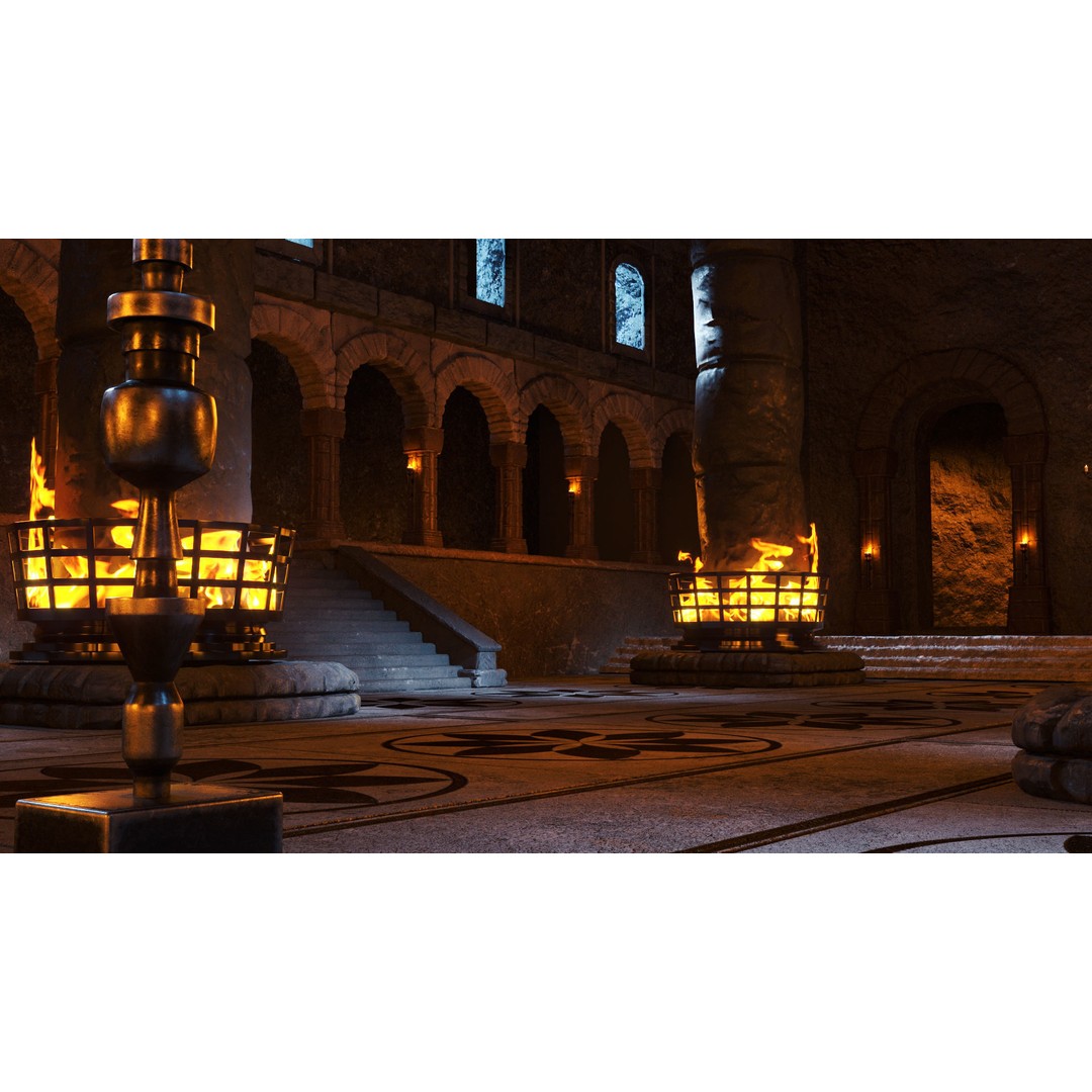 Stone Castle 3D Model – Medieval Architecture with 4K Textures, FBX, OBJ - View 12