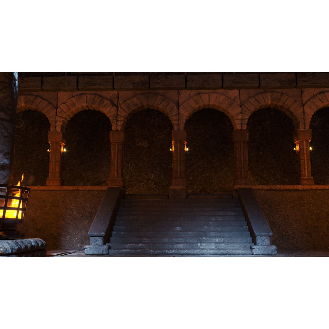 Stone Castle 3D Model – Medieval Architecture with 4K Textures, FBX, OBJ - View 13