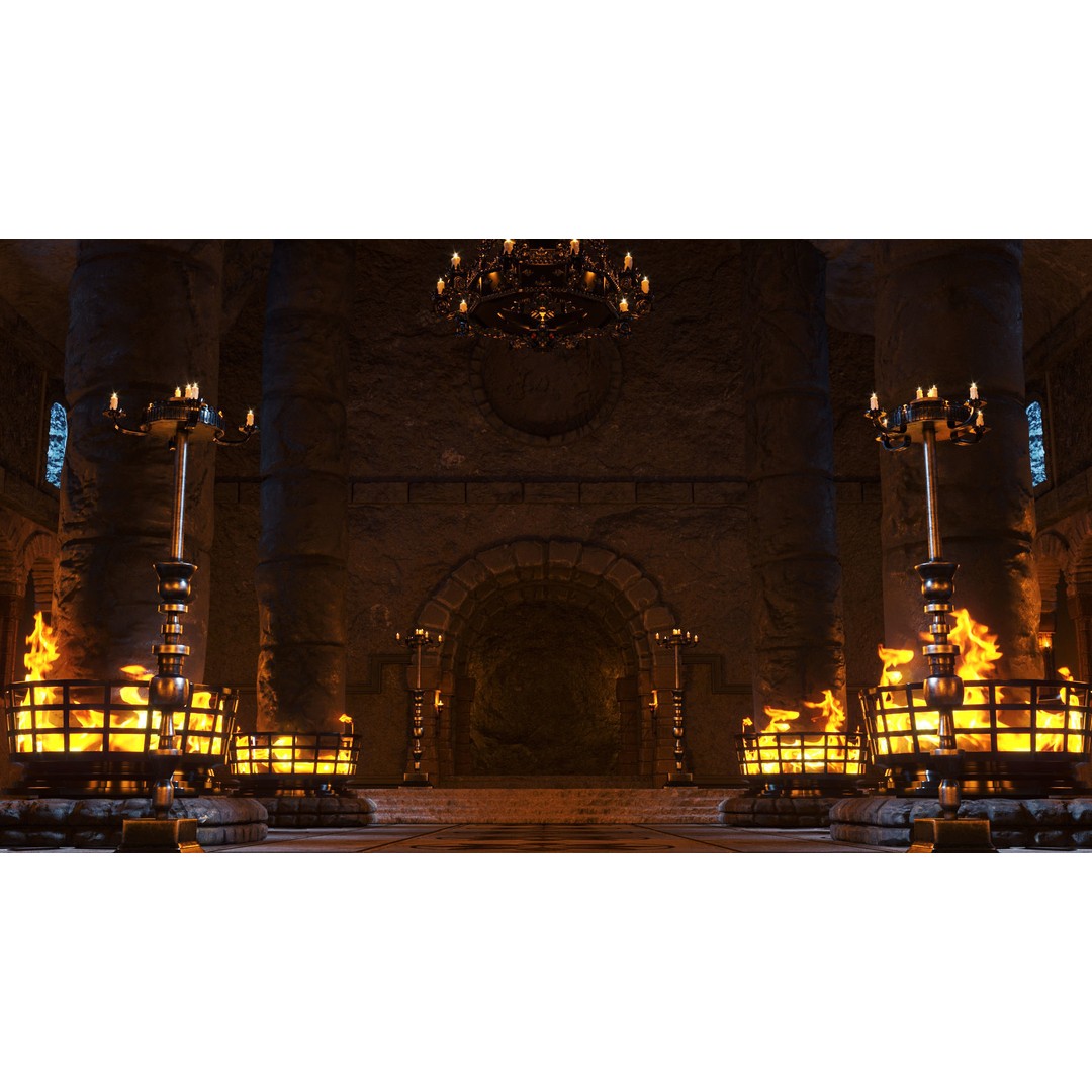 Stone Castle 3D Model – Medieval Architecture with 4K Textures, FBX, OBJ - View 8