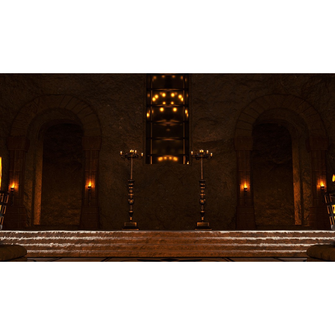 Stone Castle 3D Model – Medieval Architecture with 4K Textures, FBX, OBJ - View 9