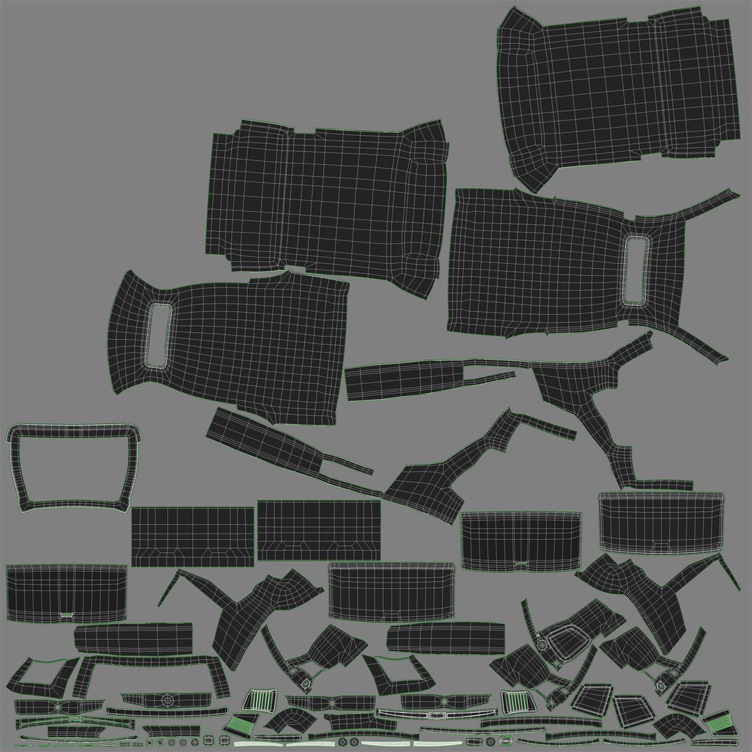 Generic SUV 3D Model – Rigged High-Quality Car Asset, FBX, OBJ - View 46