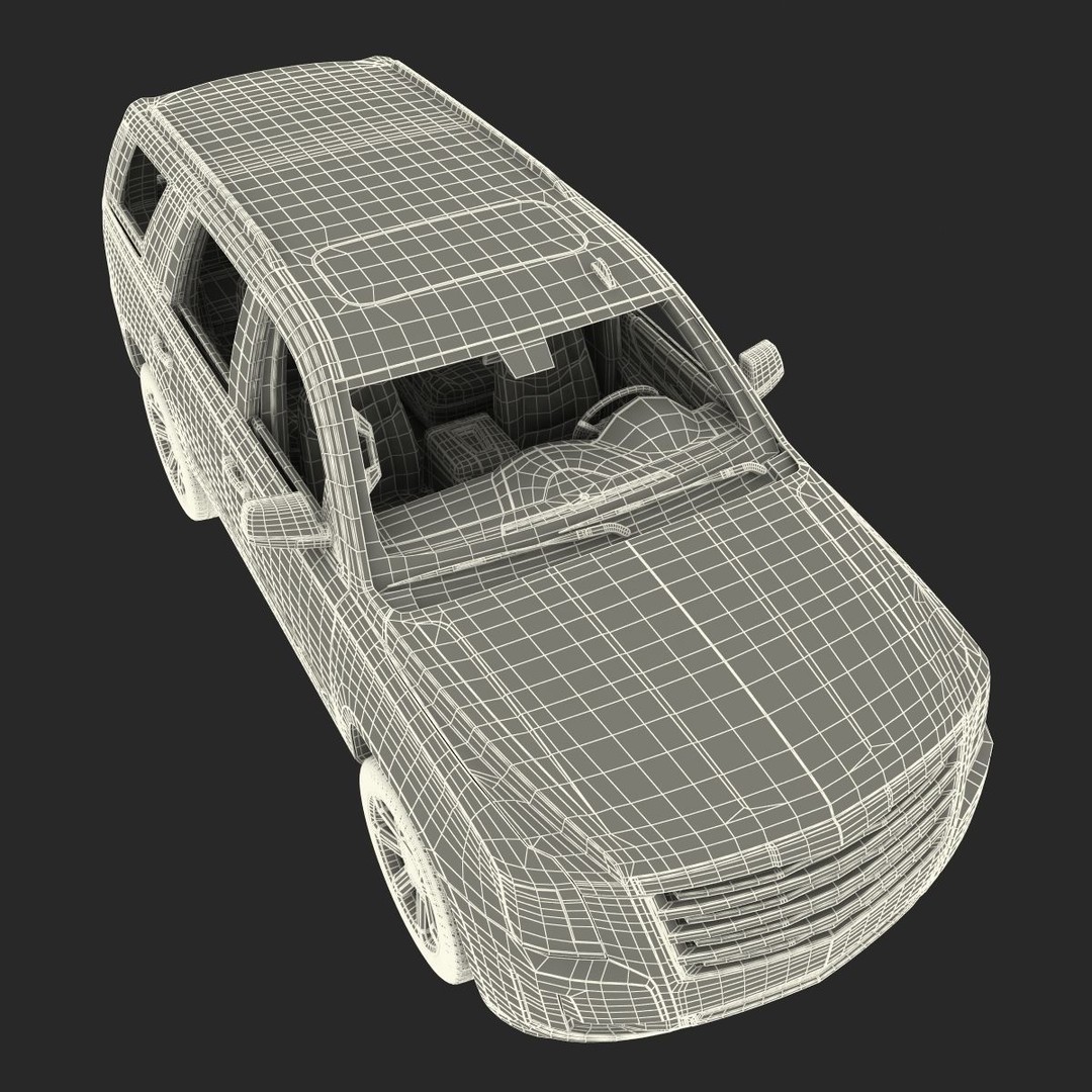 Generic SUV 3D Model – Rigged High-Quality Car Asset, FBX, OBJ - View 61