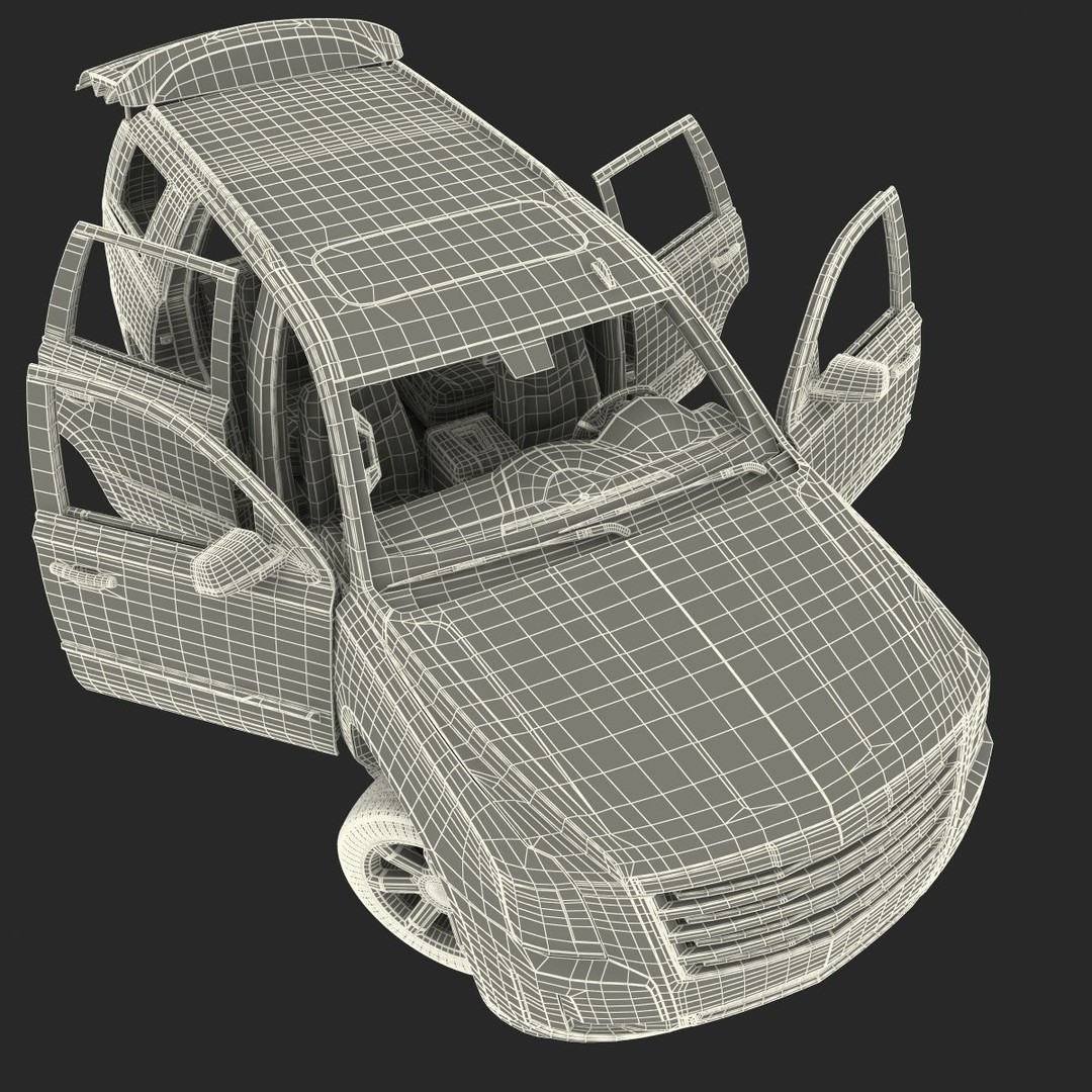 Generic SUV 3D Model – Rigged High-Quality Car Asset, FBX, OBJ - View 62