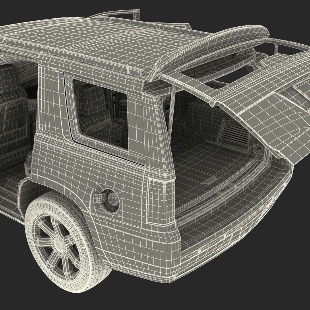 Generic SUV 3D Model – Rigged High-Quality Car Asset, FBX, OBJ - View 68