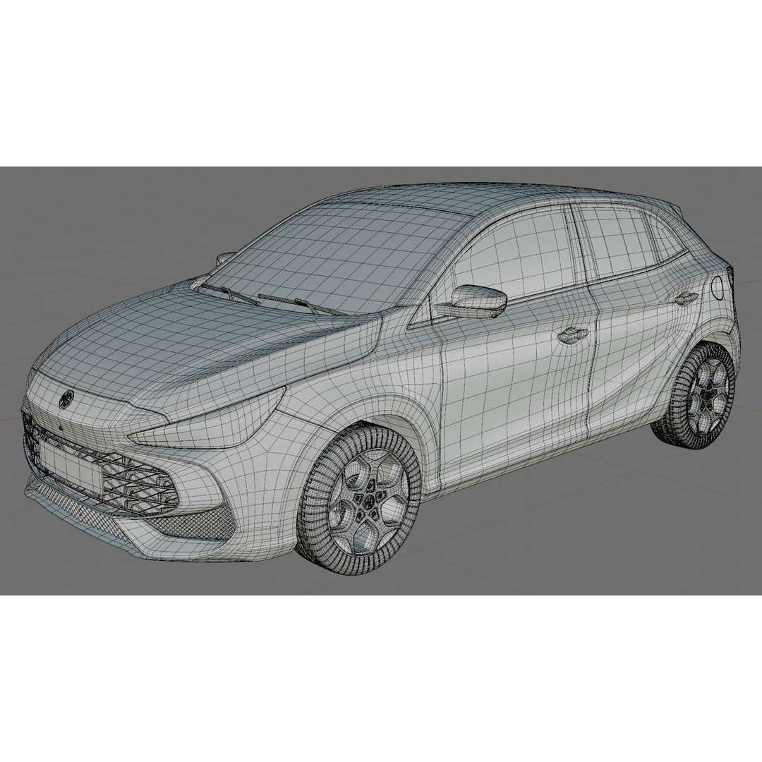 MG 3 2025 3D Model – Detailed Car Interior and Exterior, FBX, OBJ - View 27