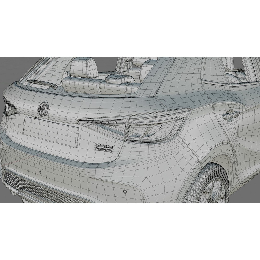 MG 3 2025 3D Model – Detailed Car Interior and Exterior, FBX, OBJ - View 30