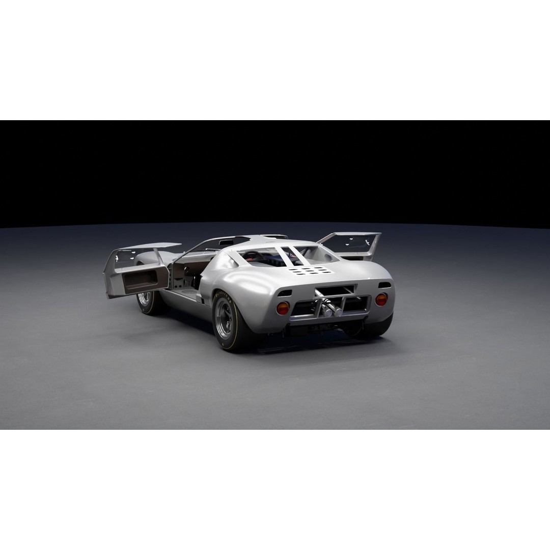 Race Car 3D Model – High Fidelity Vehicle Asset, FBX, Game Ready - View 10