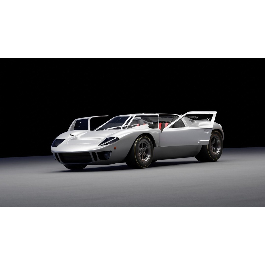 Race Car 3D Model – High Fidelity Vehicle Asset, FBX, Game Ready - View 13