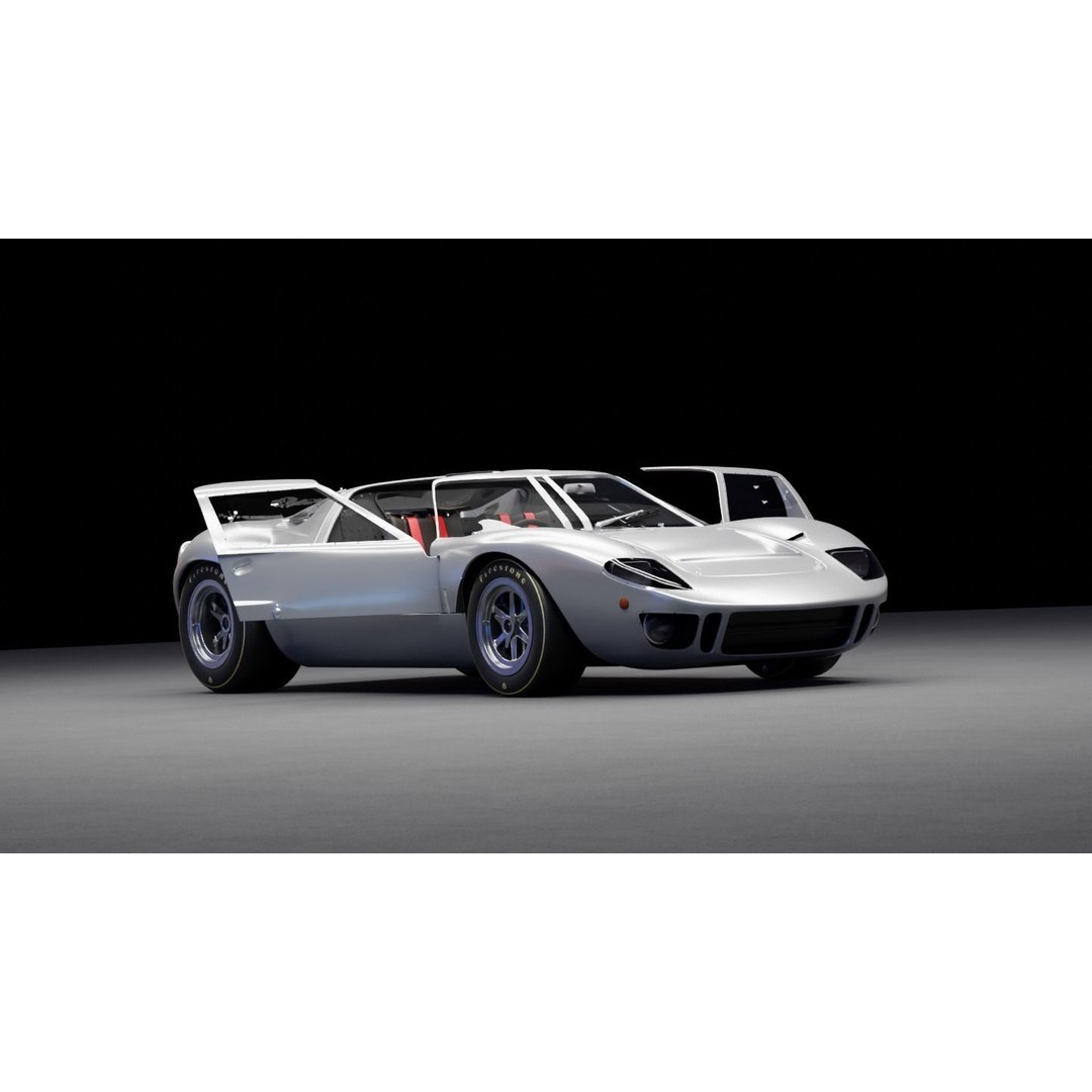 Race Car 3D Model – High Fidelity Vehicle Asset, FBX, Game Ready - View 15