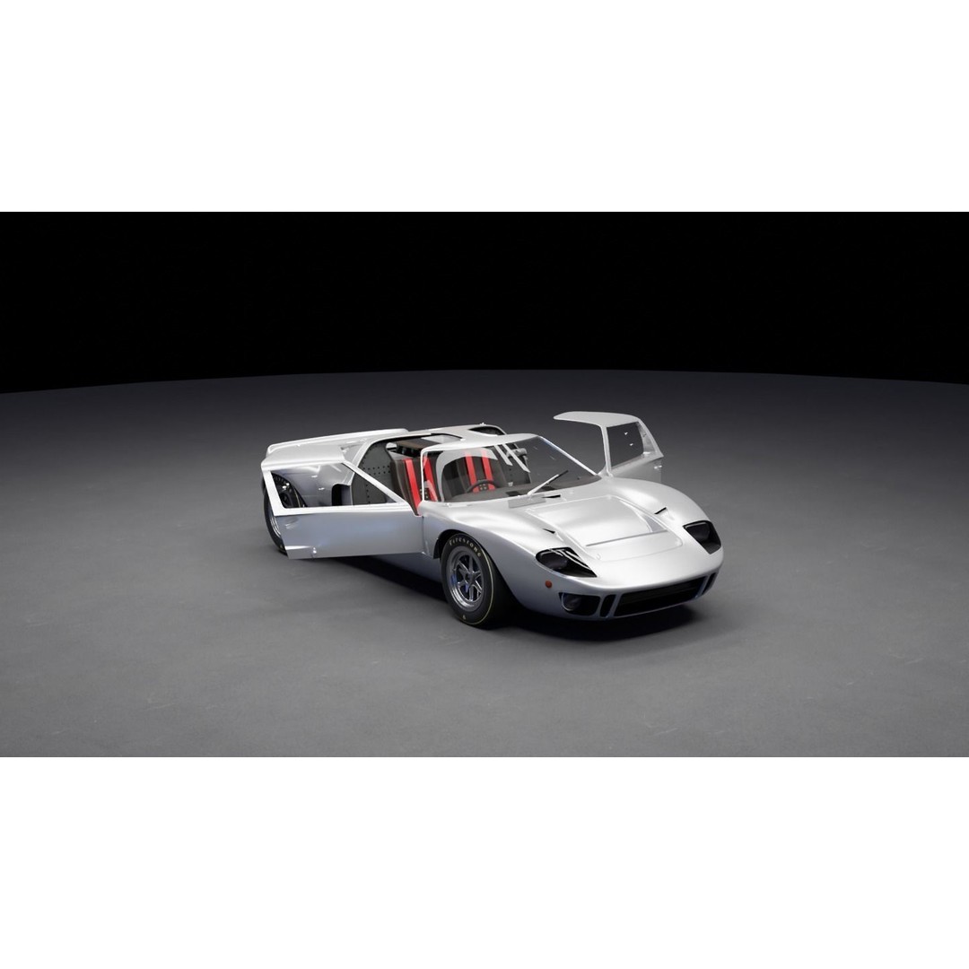 Race Car 3D Model – High Fidelity Vehicle Asset, FBX, Game Ready - View 16