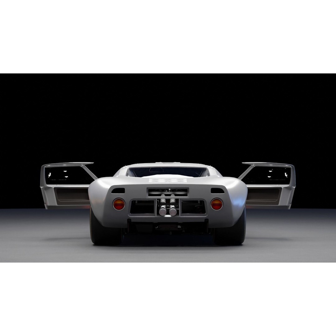 Race Car 3D Model – High Fidelity Vehicle Asset, FBX, Game Ready - View 24