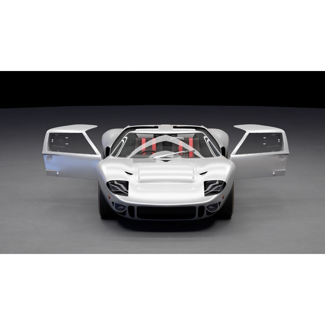 Race Car 3D Model – High Fidelity Vehicle Asset, FBX, Game Ready - View 26