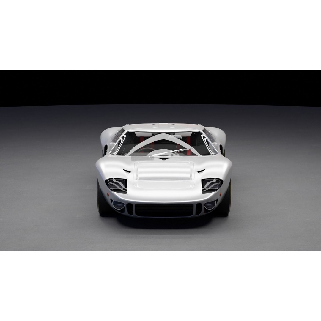 Race Car 3D Model – High Fidelity Vehicle Asset, FBX, Game Ready - View 3