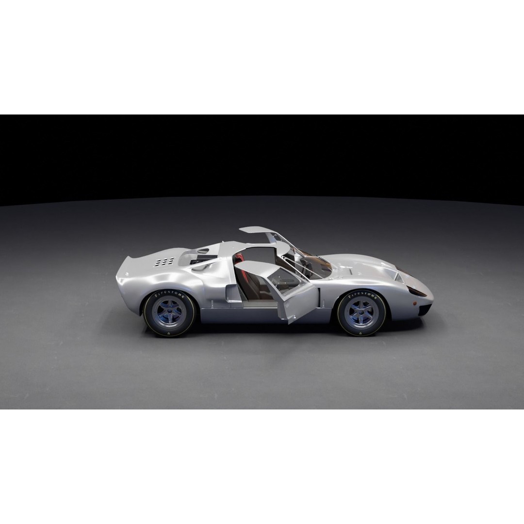 Race Car 3D Model – High Fidelity Vehicle Asset, FBX, Game Ready - View 8