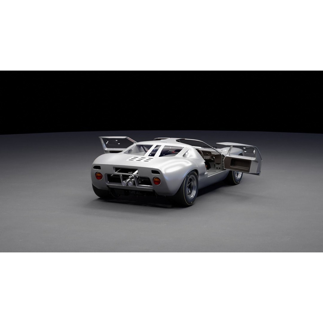 Race Car 3D Model – High Fidelity Vehicle Asset, FBX, Game Ready - View 9
