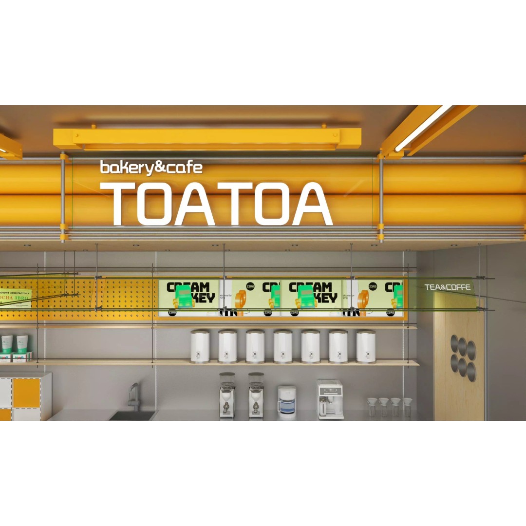 Coffee Shop 3D Model – Modern Interior Design, FBX & OBJ Formats - View 4