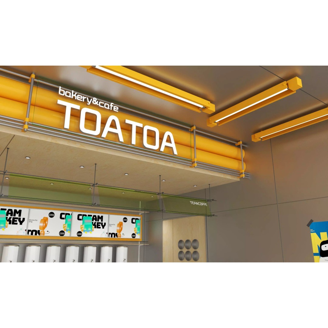 Coffee Shop 3D Model – Modern Interior Design, FBX & OBJ Formats - View 5