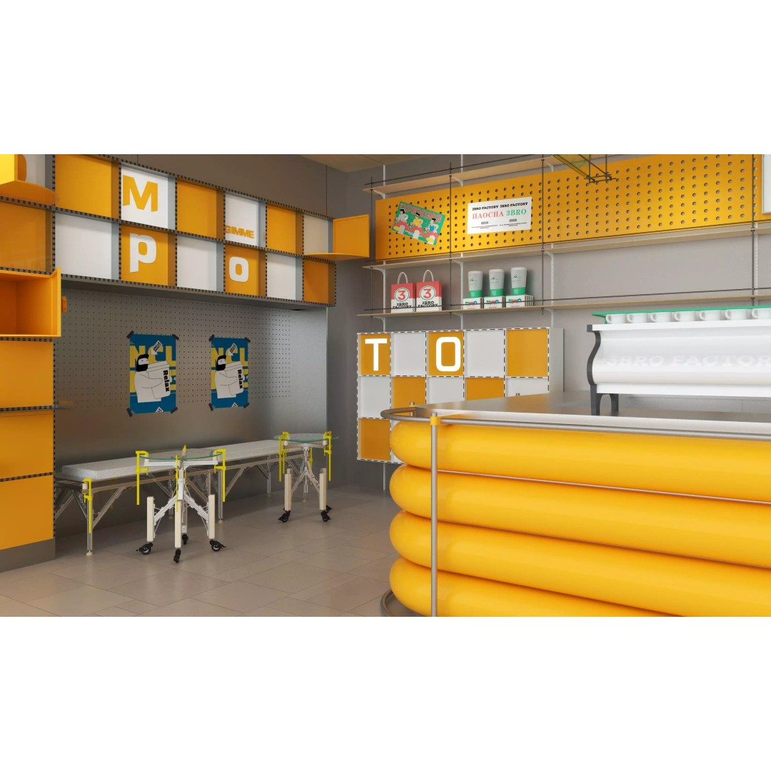 Coffee Shop 3D Model – Modern Interior Design, FBX & OBJ Formats - View 9