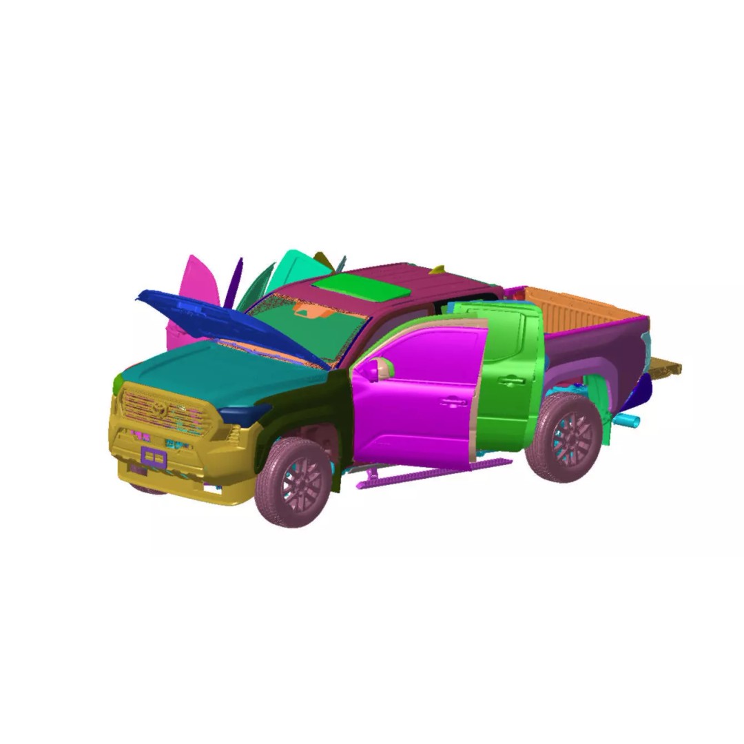 Toyota Tacoma 3D Model – High Detail Scanned Vehicle, STL Format - View 2