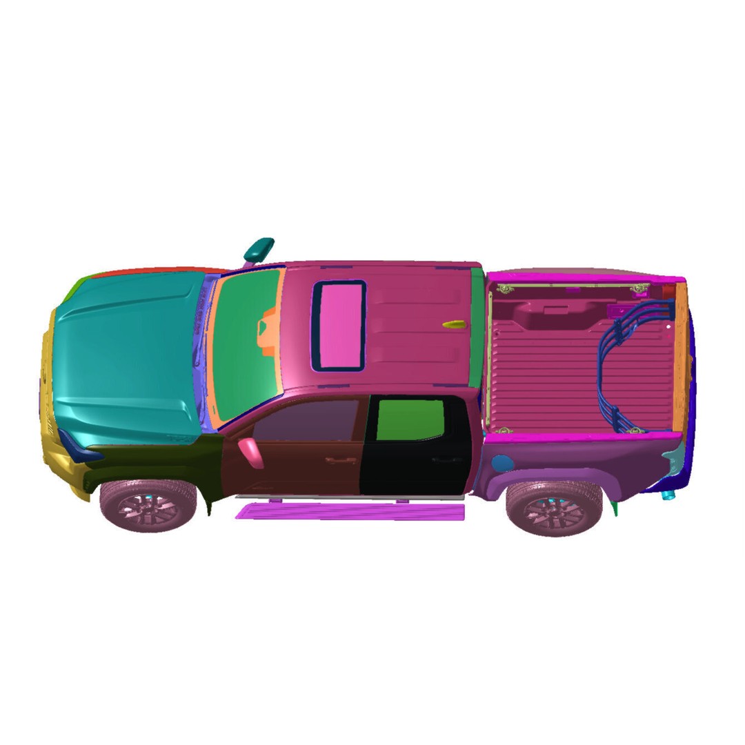 Toyota Tacoma 3D Model – High Detail Scanned Vehicle, STL Format - View 3