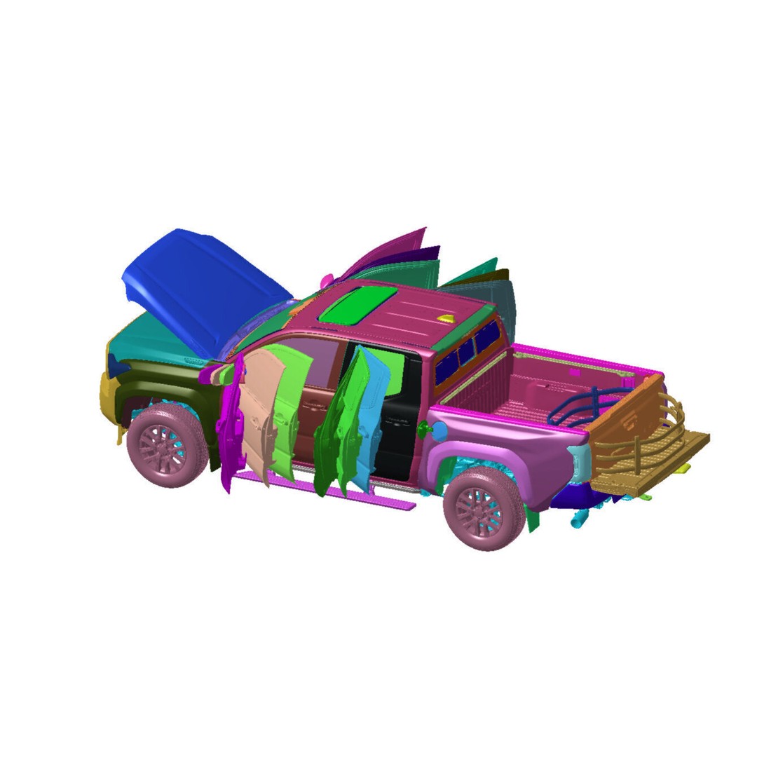 Toyota Tacoma 3D Model – High Detail Scanned Vehicle, STL Format - View 5